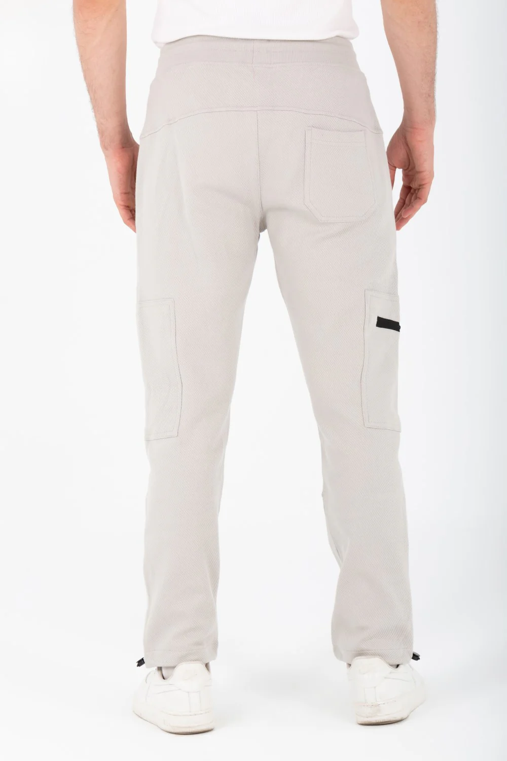 Men's Sweatpants With Modern Side Pockets In Cotton Melton Material - Image 20