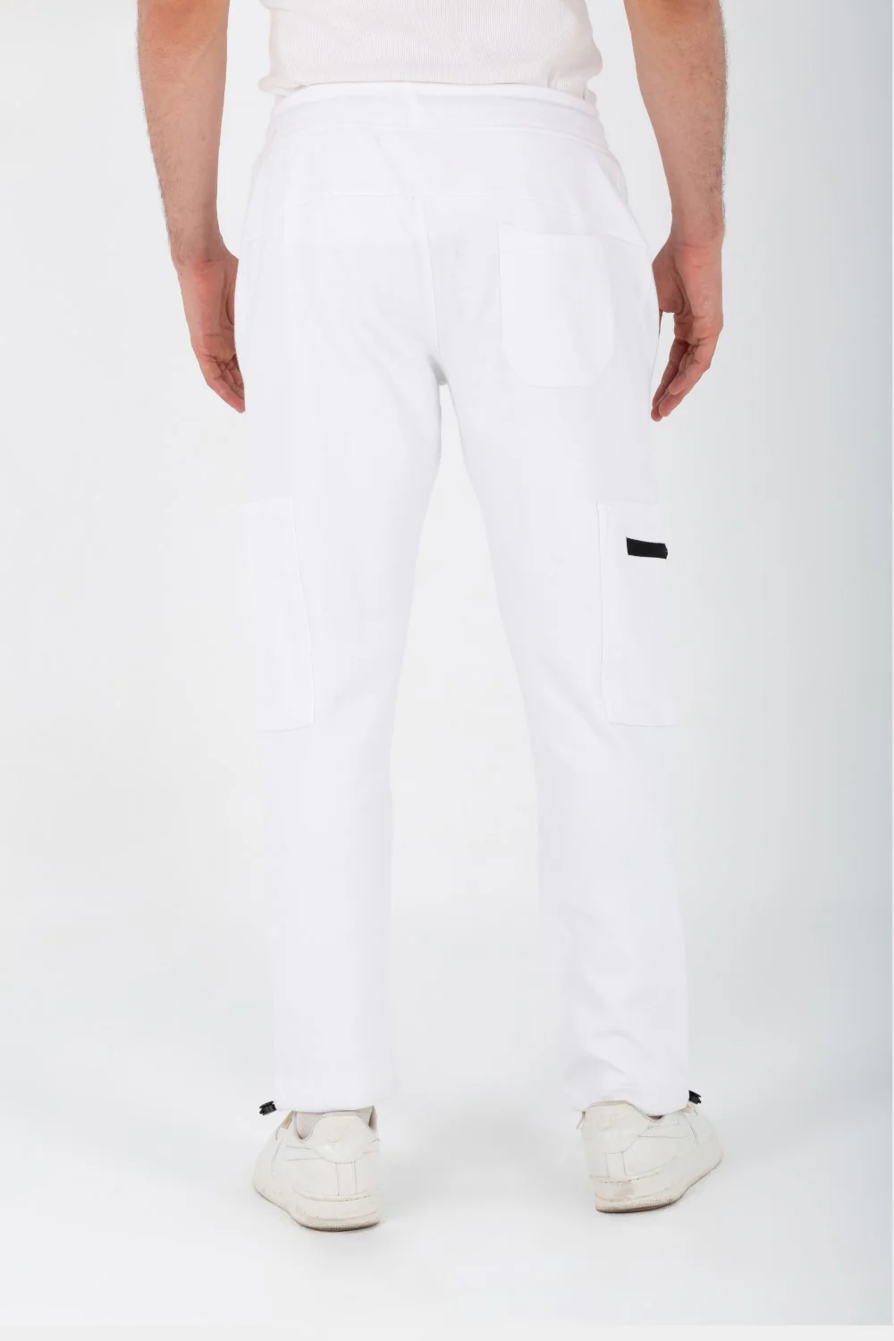 Men's Sweatpants With Modern Side Pockets In Cotton Melton Material - Image 23