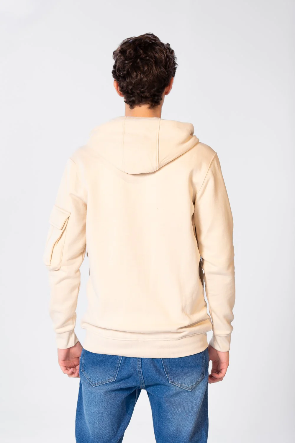Men's Sweatshirt With Front Zipper And Pockets - Image 2