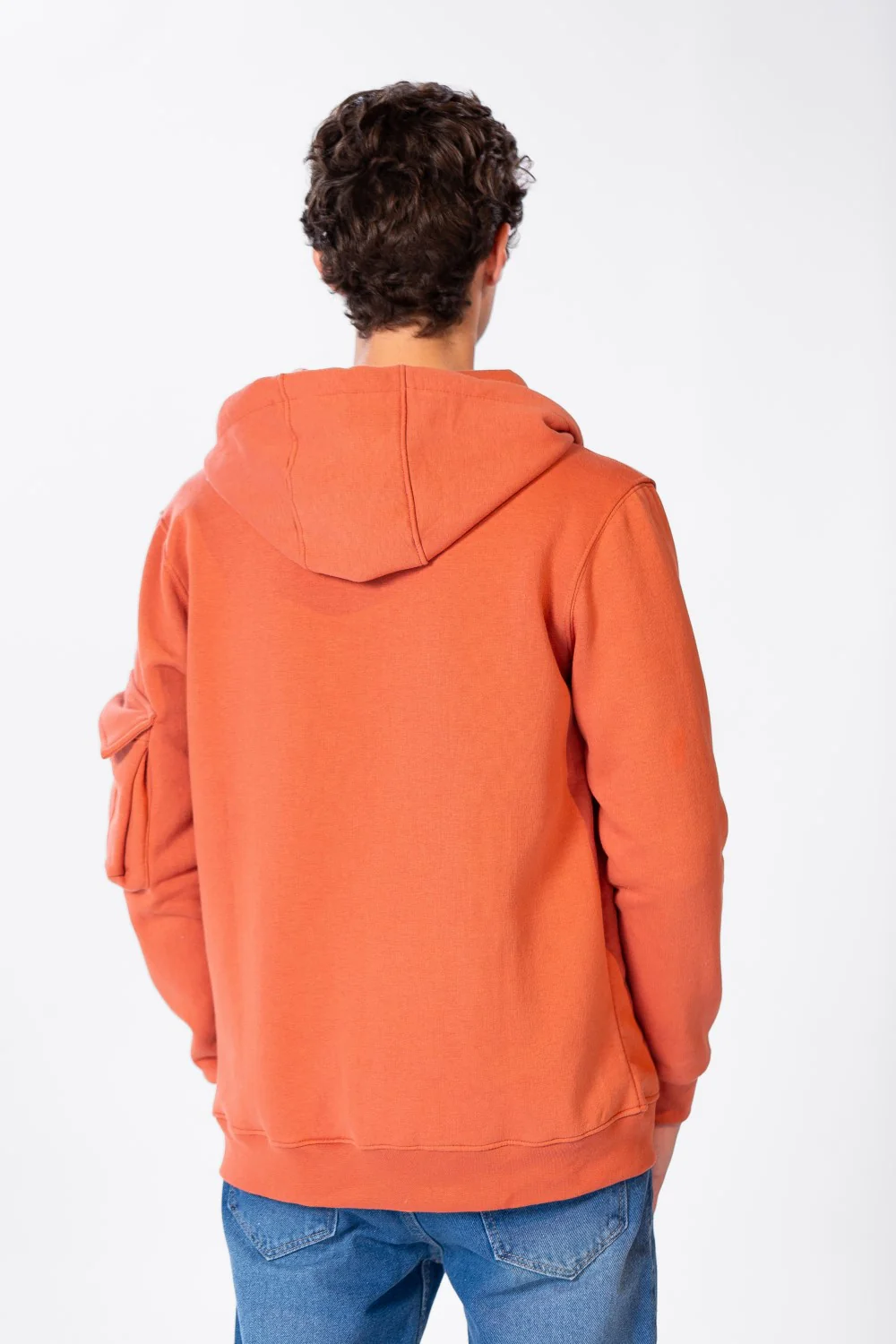 Men's Sweatshirt With Front Zipper And Pockets - Image 6