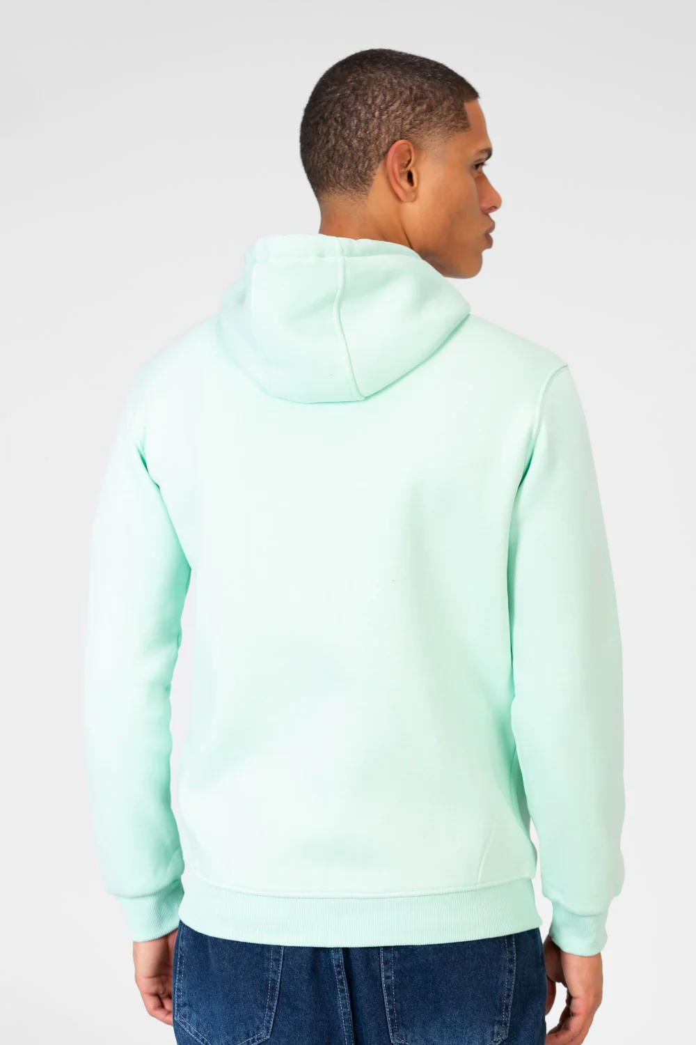 Men's Sweatshirt With Hood And Front Zipper - Image 6