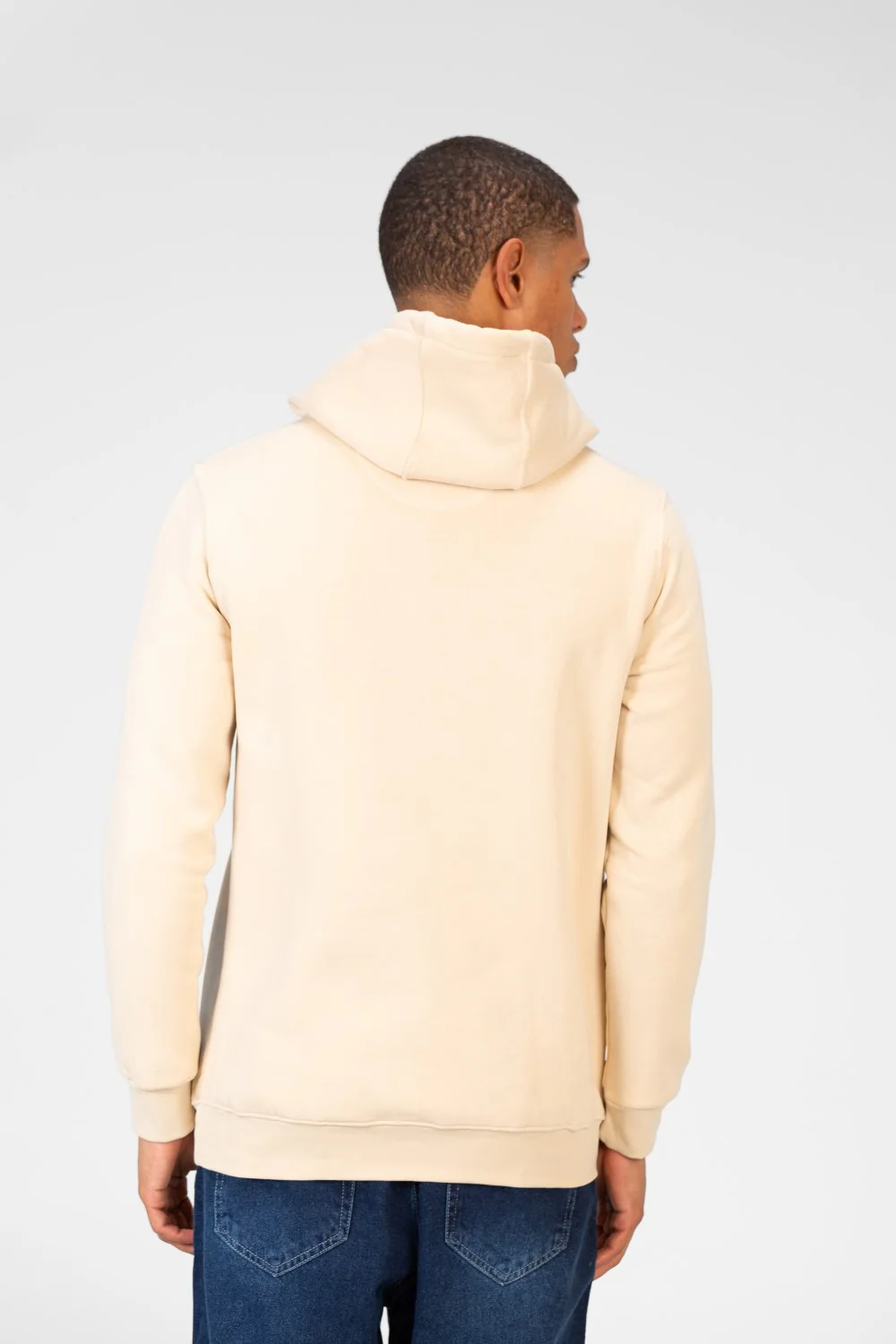 Men's Sweatshirt With Hood And Text Print On The Front - Image 2