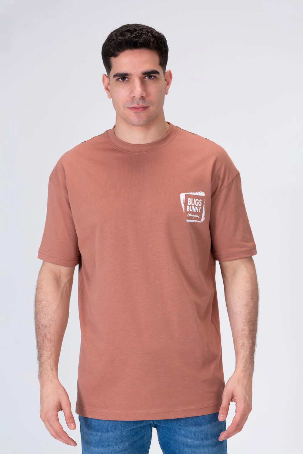 Mens T-shirt With A Distinctive Front And Back Print