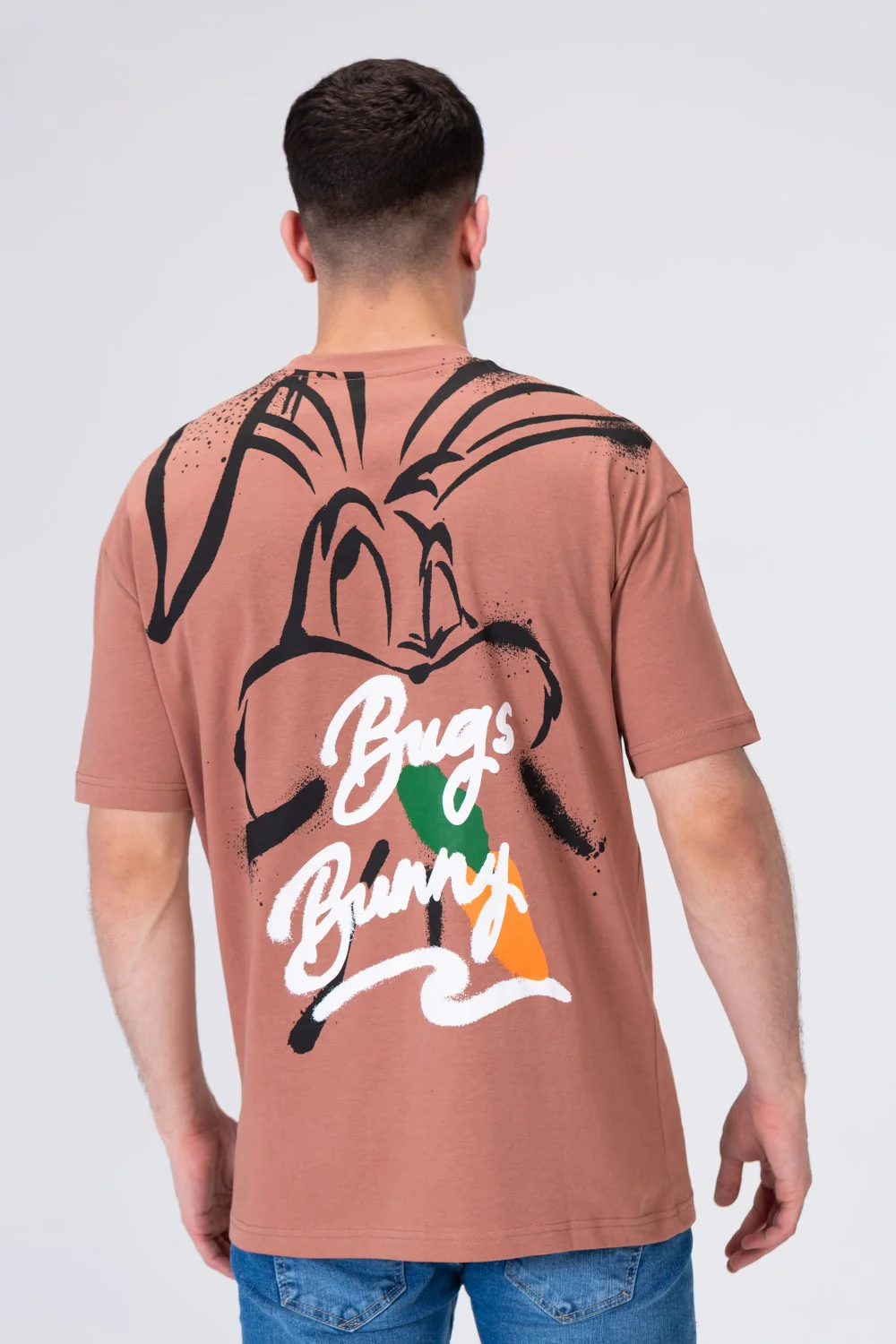 Mens T-shirt With A Distinctive Front And Back Print - Image 2