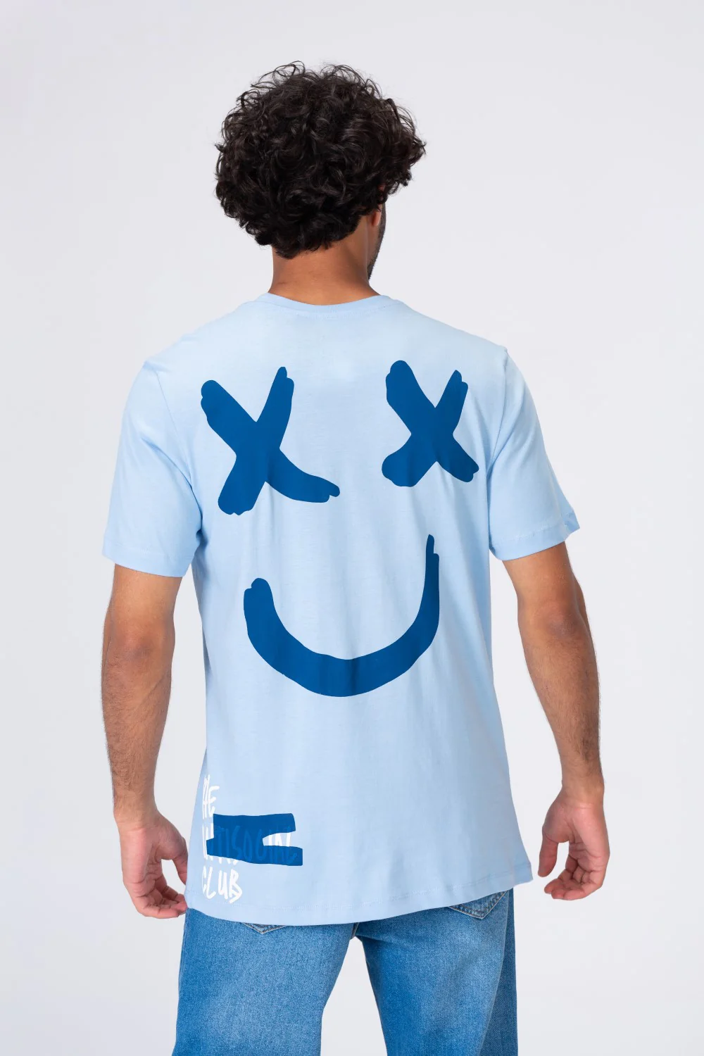 Mens T-shirt with A Round Neck And A Distinctive Trendy Print - Image 2