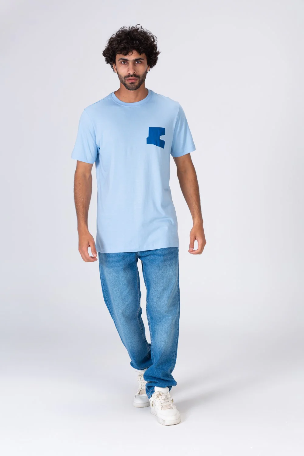 Mens T-shirt with A Round Neck And A Distinctive Trendy Print - Image 3