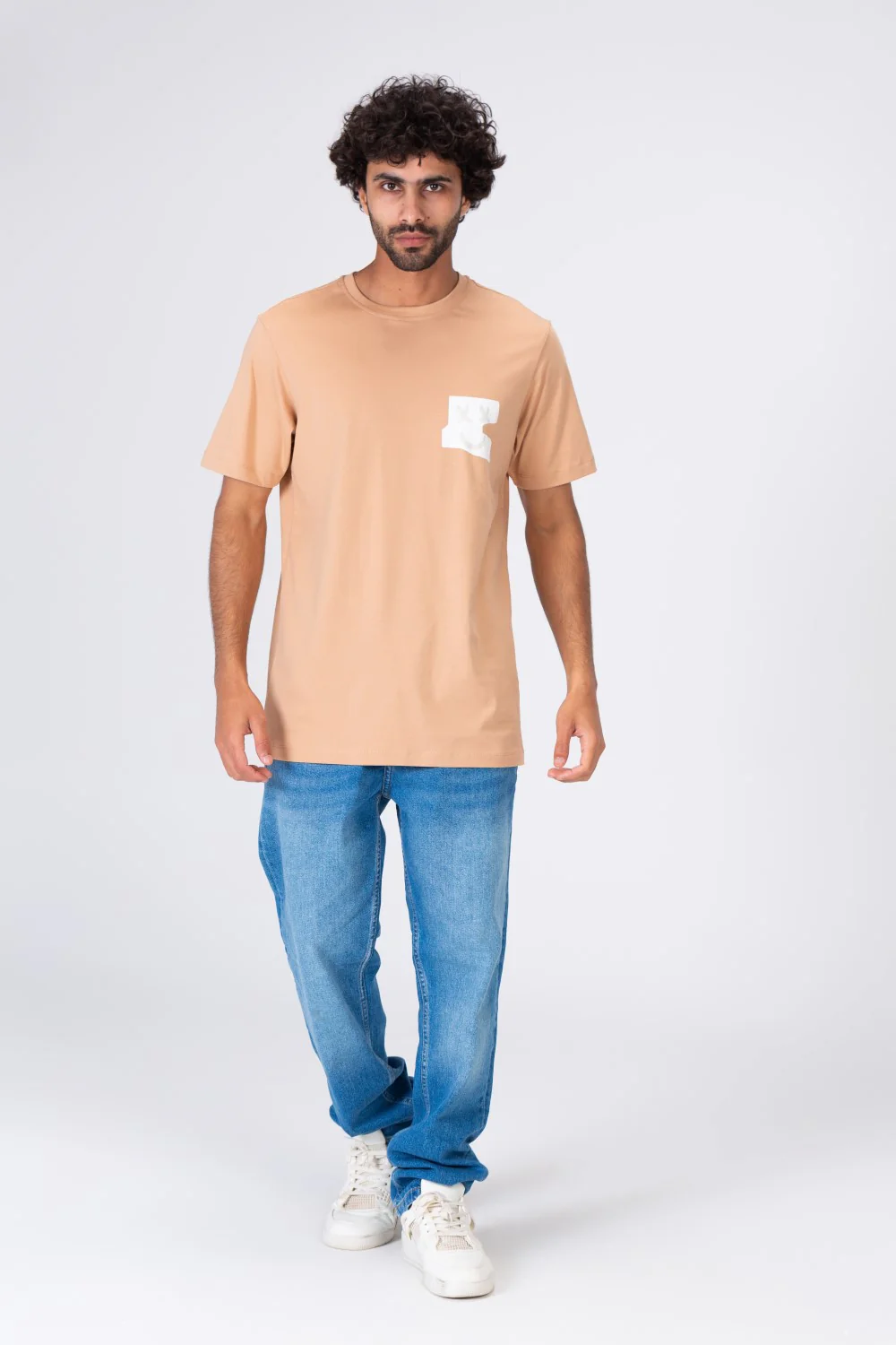 Mens T-shirt with A Round Neck And A Distinctive Trendy Print - Image 4