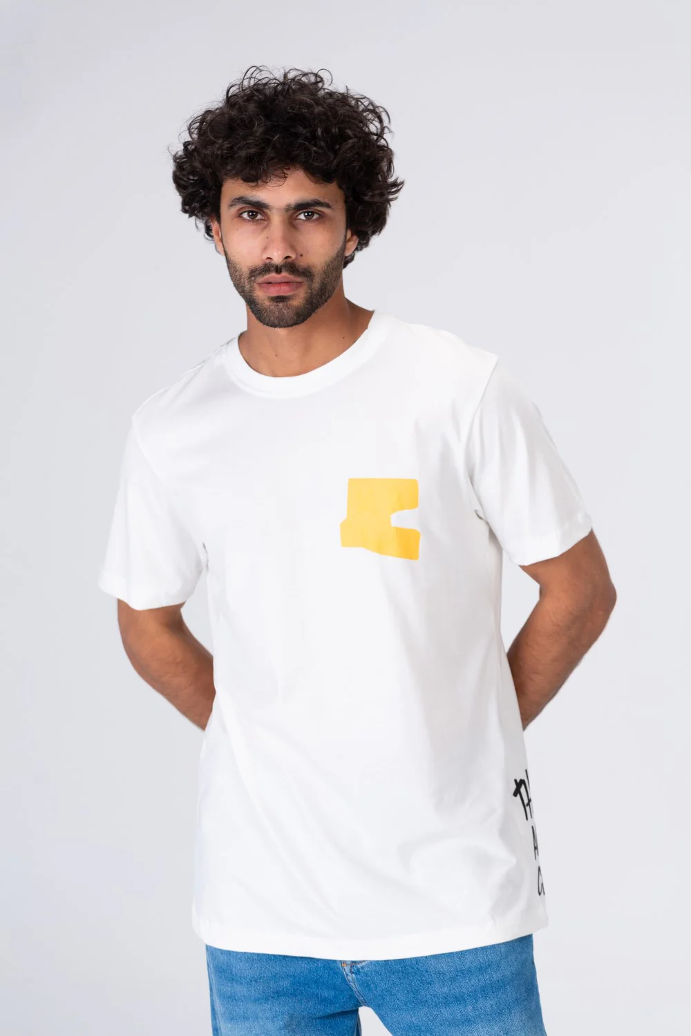 Mens T-shirt with A Round Neck And A Distinctive Trendy Print - Image 9