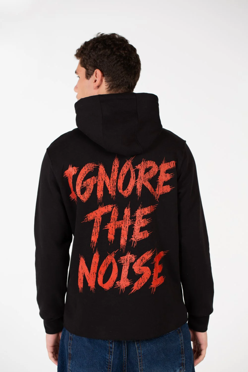 Men's Text Print Hoodie Sweatshirt - Image 2