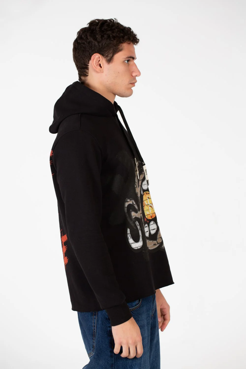 Men's Text Print Hoodie Sweatshirt - Image 3