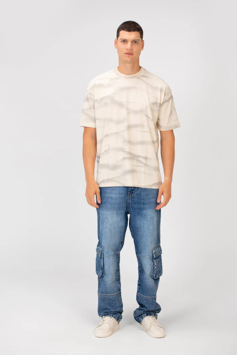 Men's Tie Die Regular Fit Short Sleeve Crew Neck T-Shirt High Quality Material - Image 12