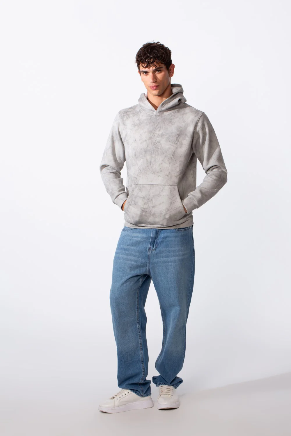 Men's Tie-Dye Long Sleeve Slim Fit Hood Sweatshirt - Image 11