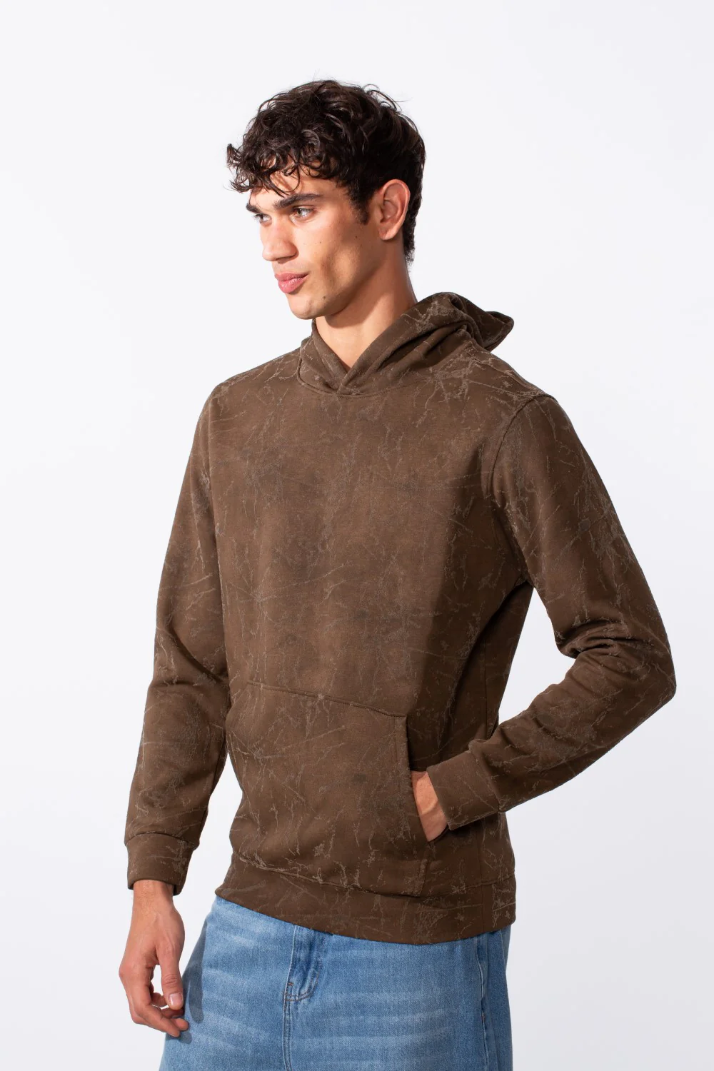 Men's Tie-Dye Long Sleeve Slim Fit Hood Sweatshirt - Image 4