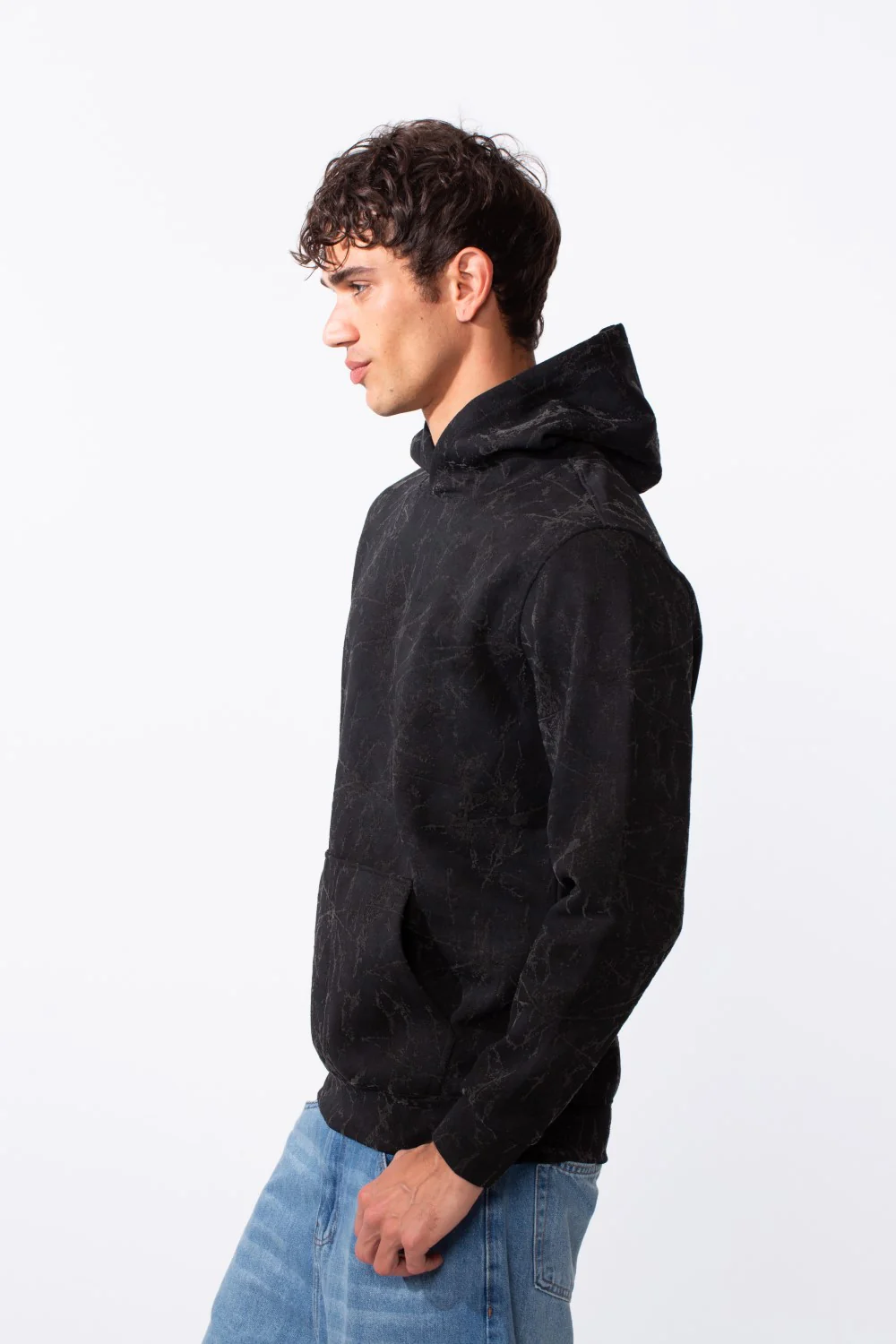 Men's Tie-Dye Long Sleeve Slim Fit Hood Sweatshirt - Image 8
