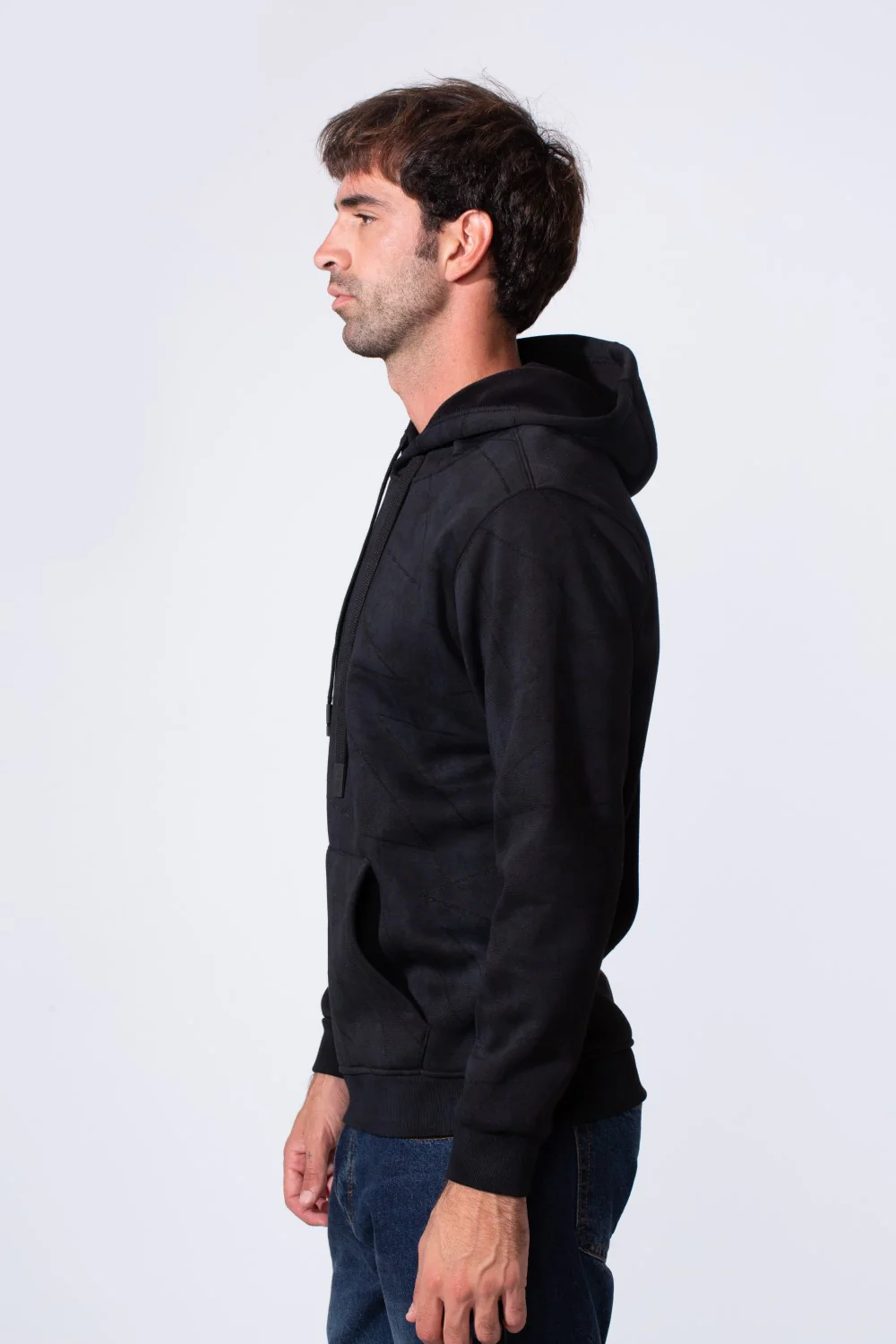 Men's Tie Dye Slim Fit Hood Sweatshirt With Front Kangaroo Pocket - Image 3