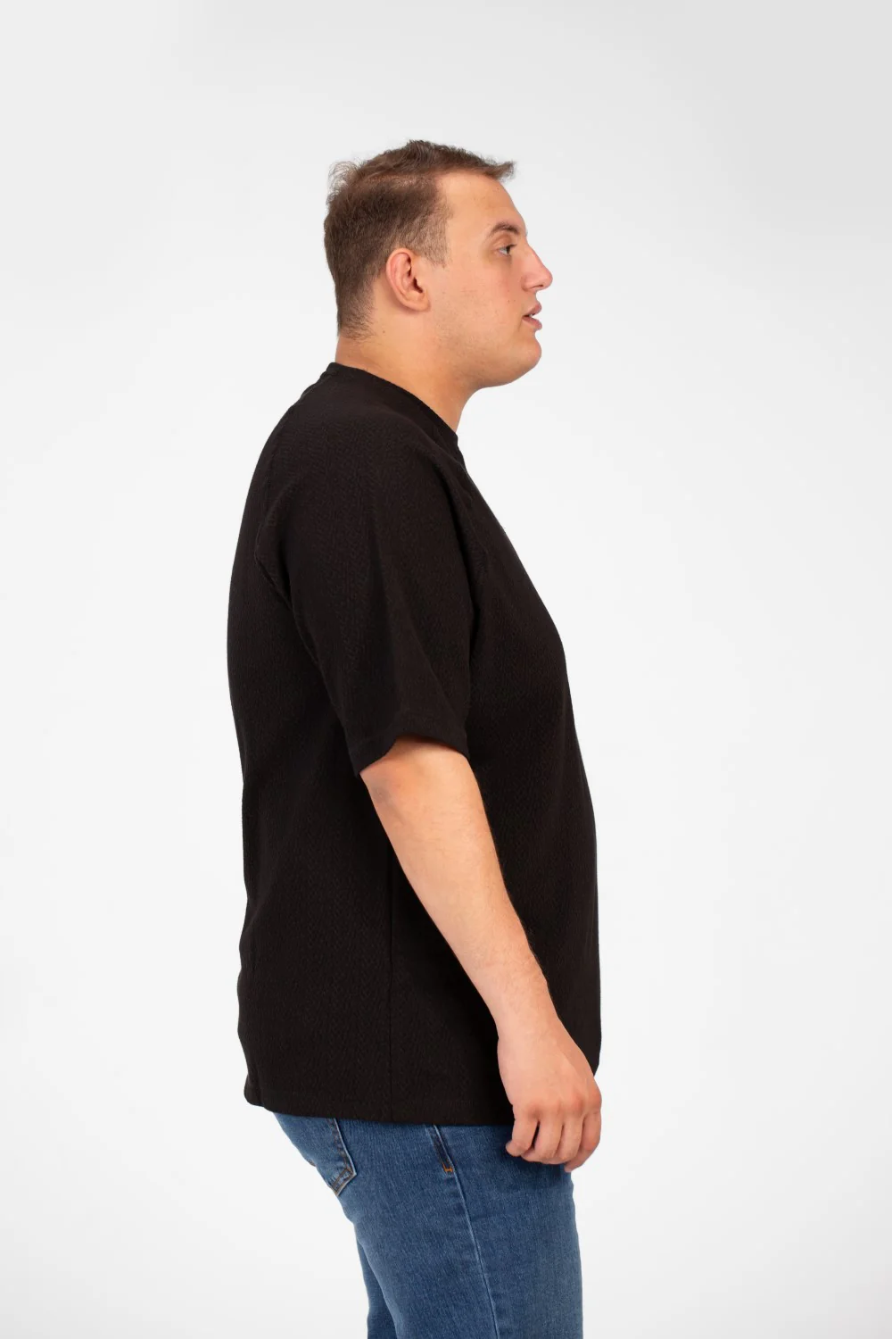 Men's Tomato Basic Big Size Plain Half Sleeve Round Neck T-Shirt - Image 3