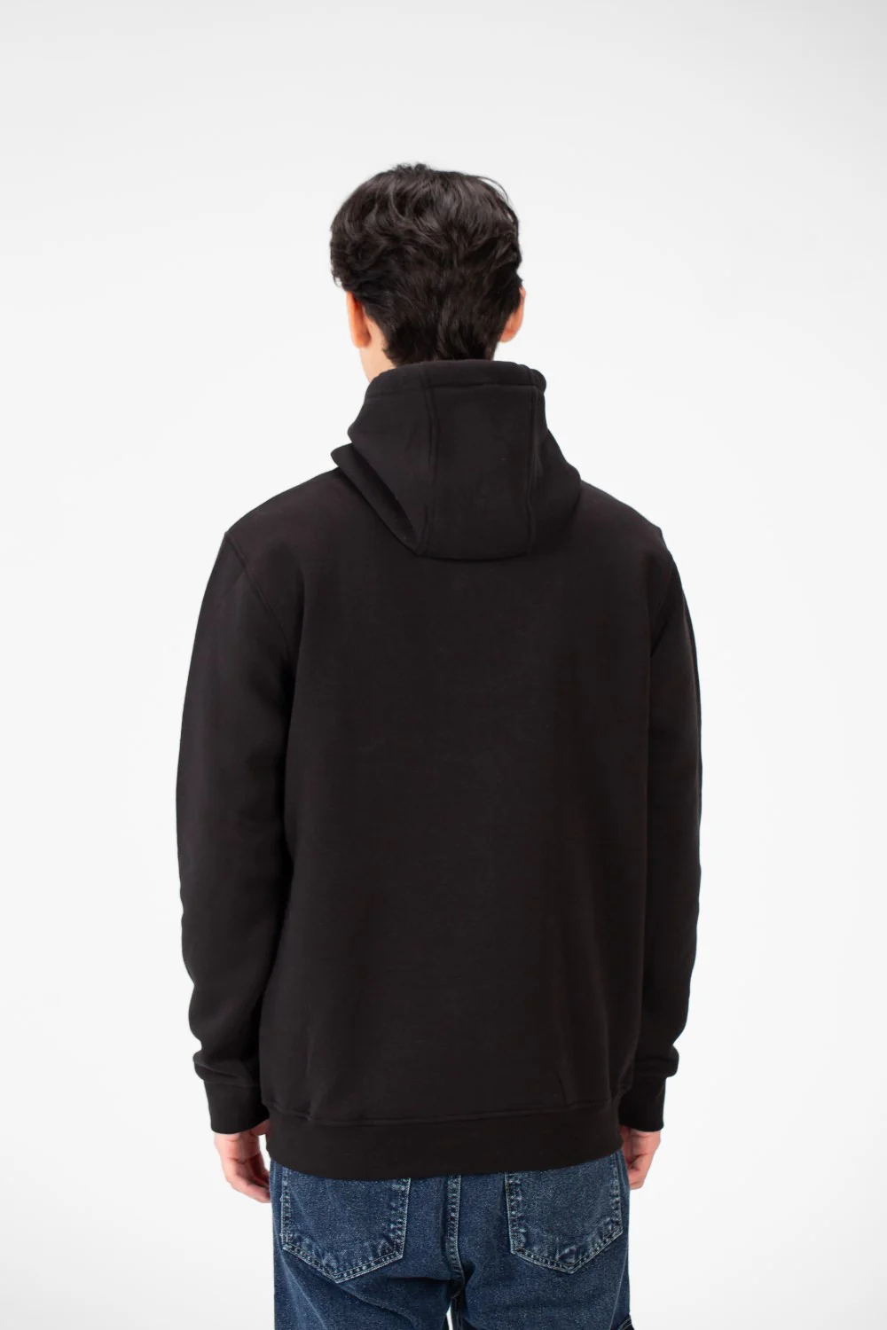 Men's Tomato Basic Hoodie In Practical Melton Material - Image 2
