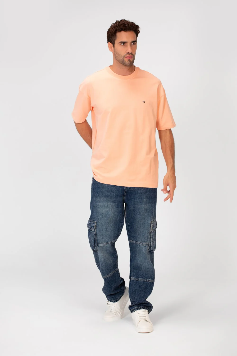 Men's Tomato Basic Regular Fit Round Neck Melton T-Shirt - Image 12