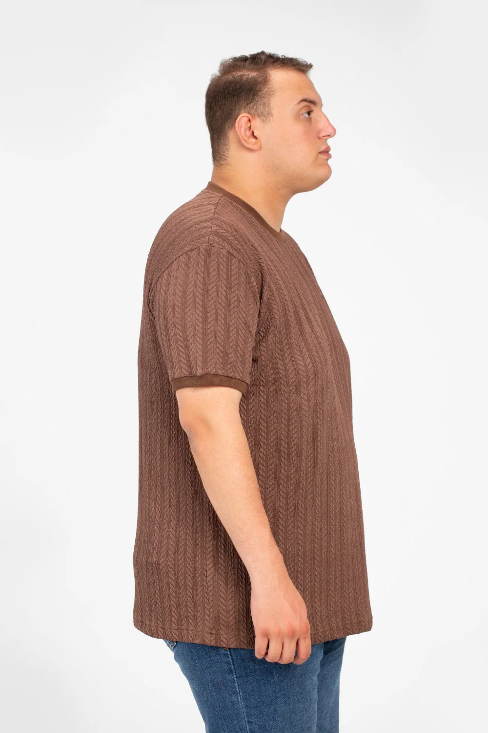Men's Tomato Big Size Modern T-Shirt Round Neck & Short Sleeves - Image 11