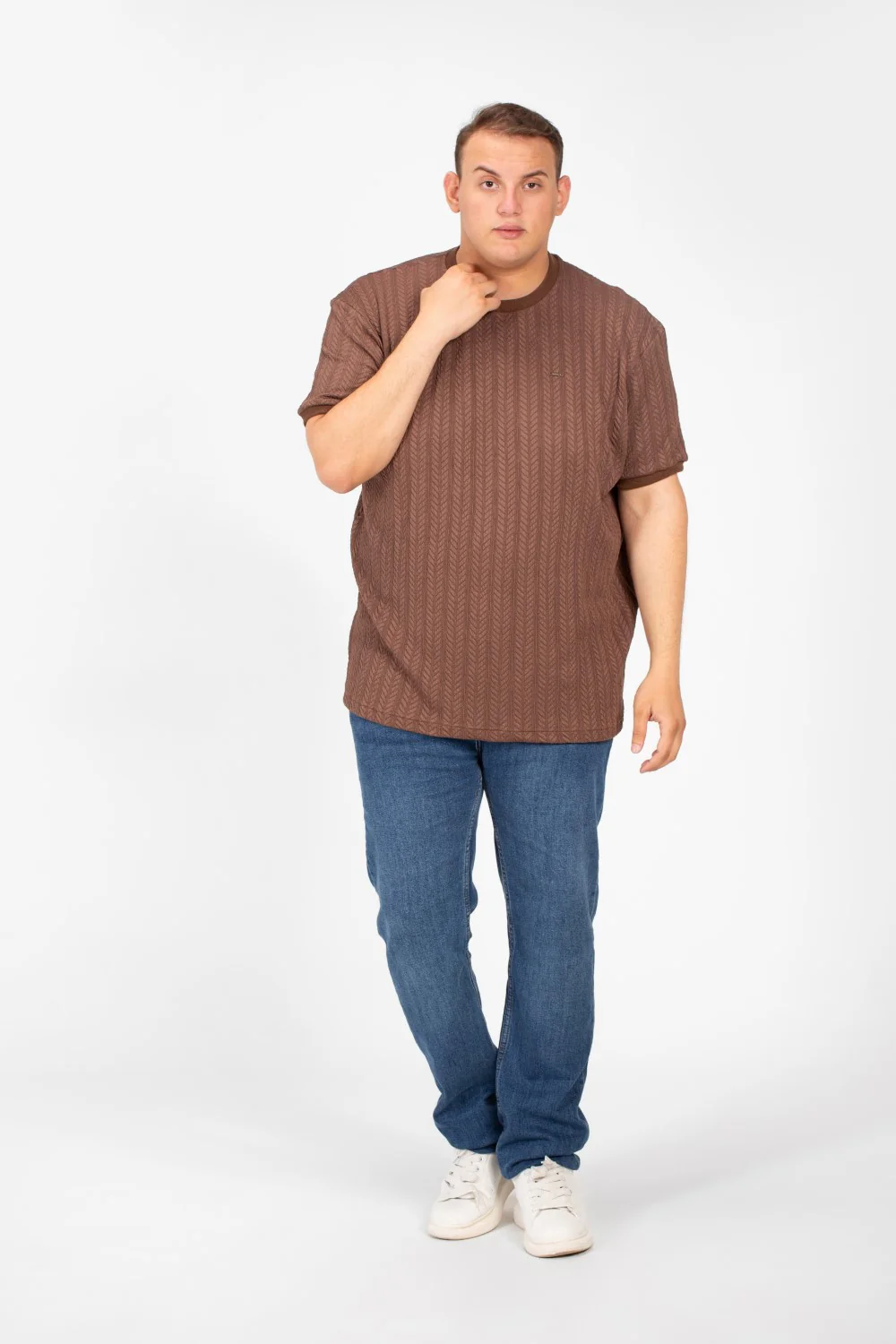 Men's Tomato Big Size Modern T-Shirt Round Neck & Short Sleeves - Image 12