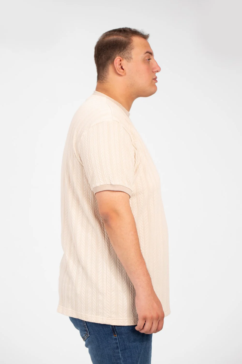 Men's Tomato Big Size Modern T-Shirt Round Neck & Short Sleeves - Image 3