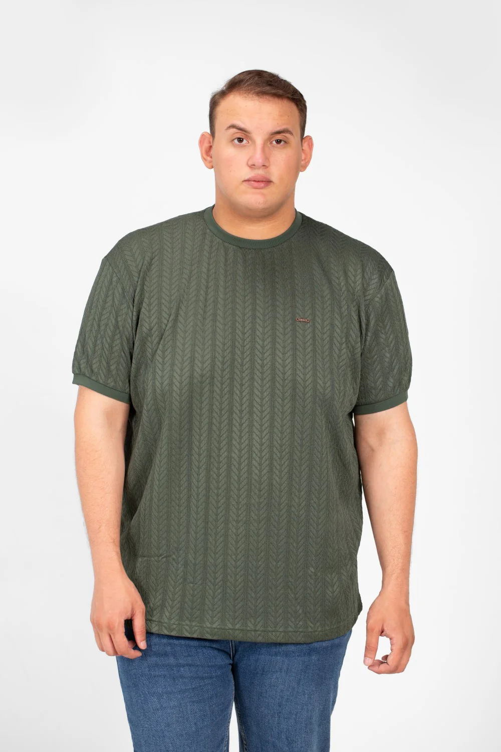 Men's Tomato Big Size Modern T-Shirt Round Neck & Short Sleeves - Image 5