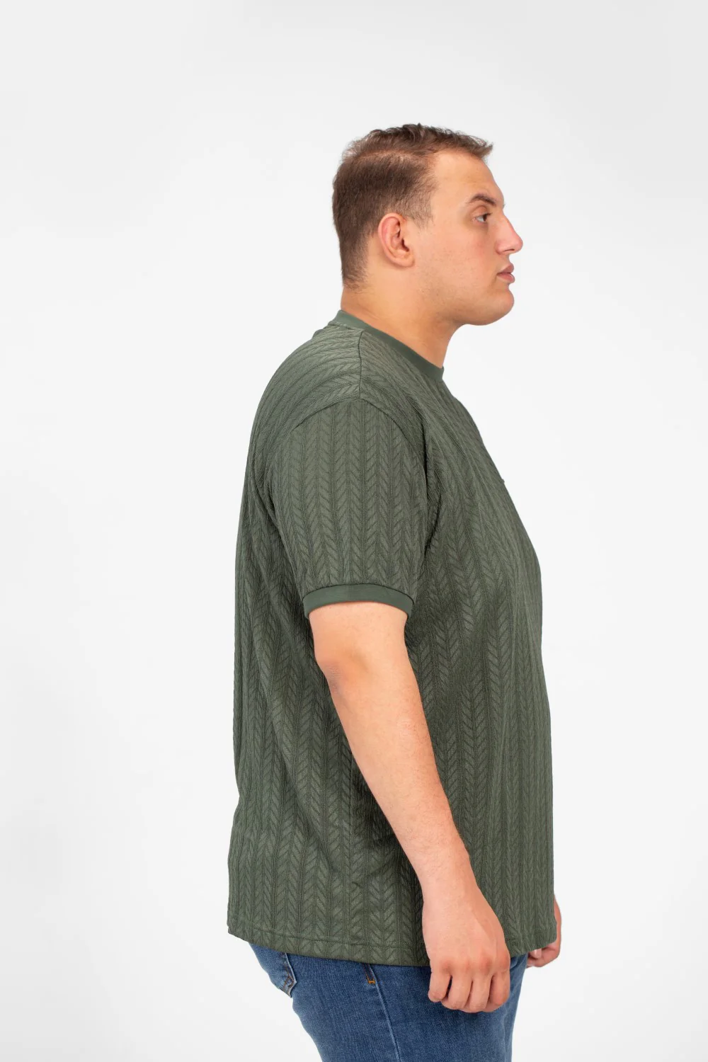Men's Tomato Big Size Modern T-Shirt Round Neck & Short Sleeves - Image 7