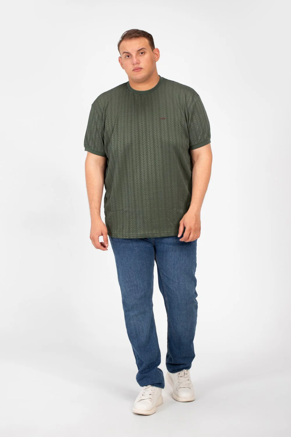 Men's Tomato Big Size Modern T-Shirt Round Neck & Short Sleeves - Image 8