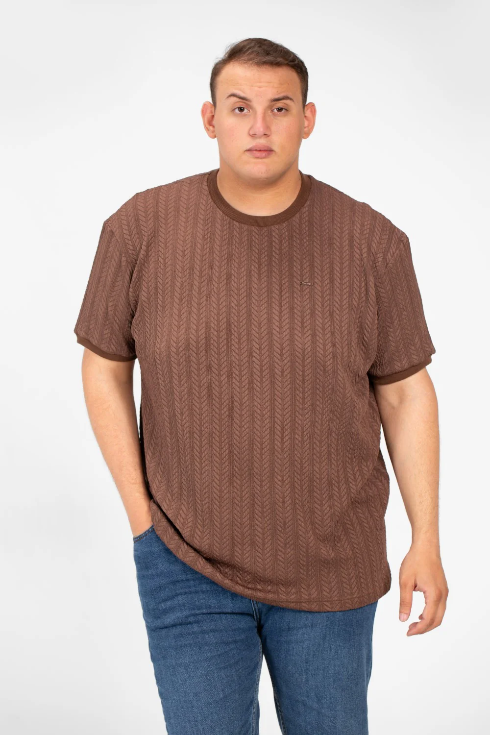Men's Tomato Big Size Modern T-Shirt Round Neck & Short Sleeves - Image 9