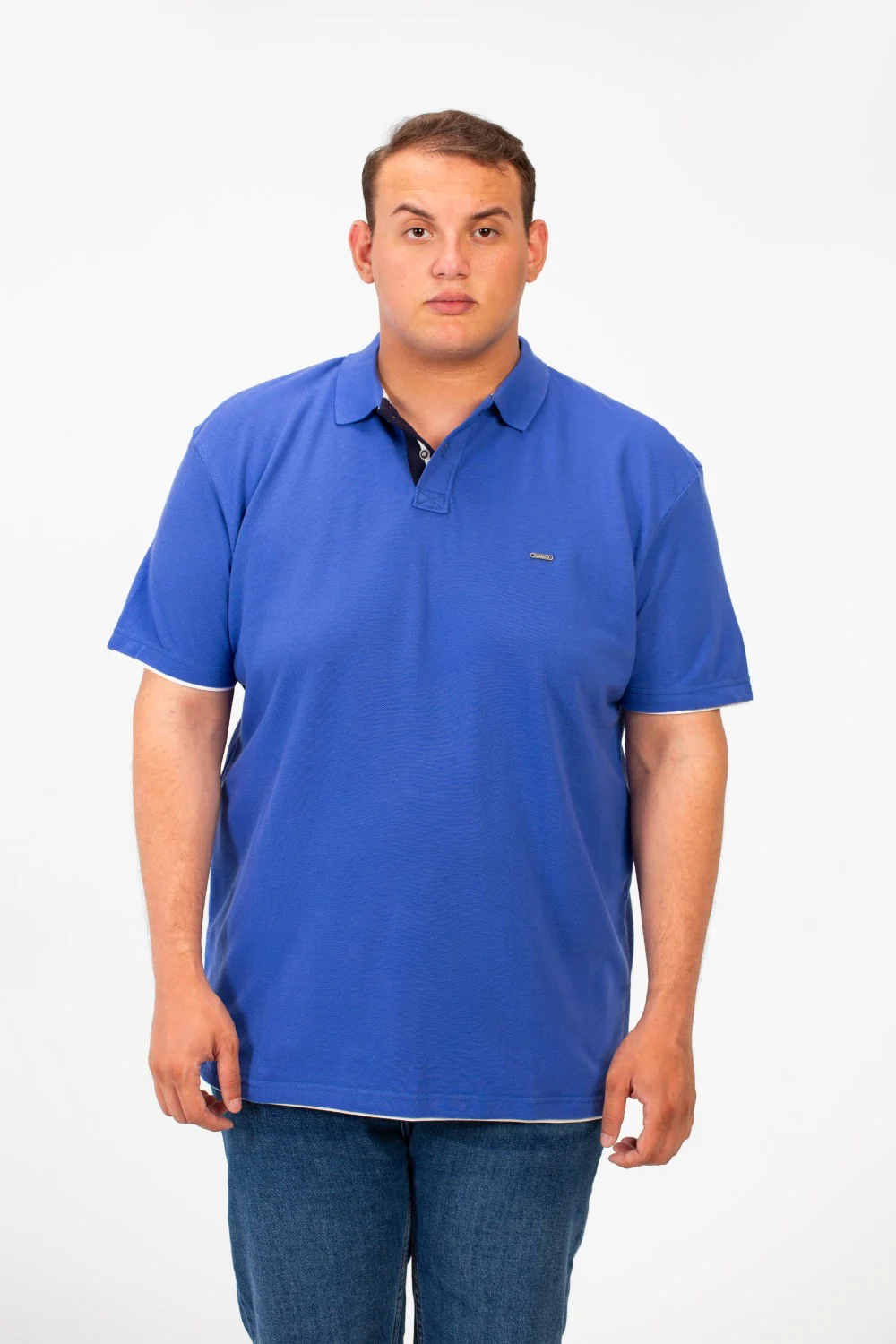 Men's Tomato Big Size Polo Short Sleeves T-Shirt In Basic Details - Image 9