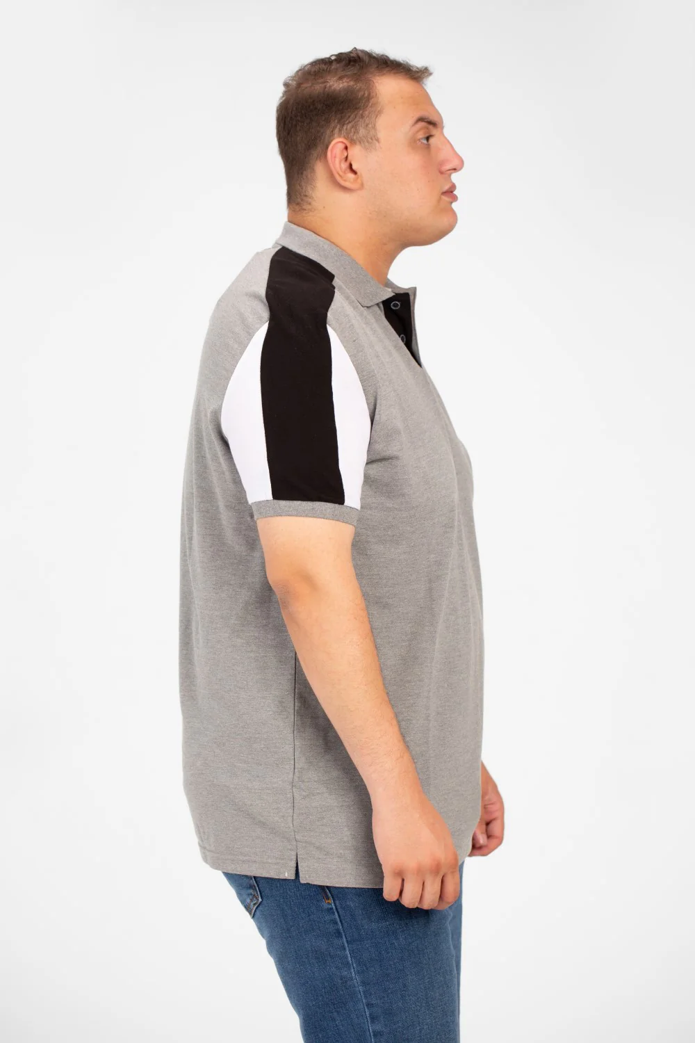 Men's Tomato Big Size Polo Short Sleeves T-Shirt With Modern Print - Image 3