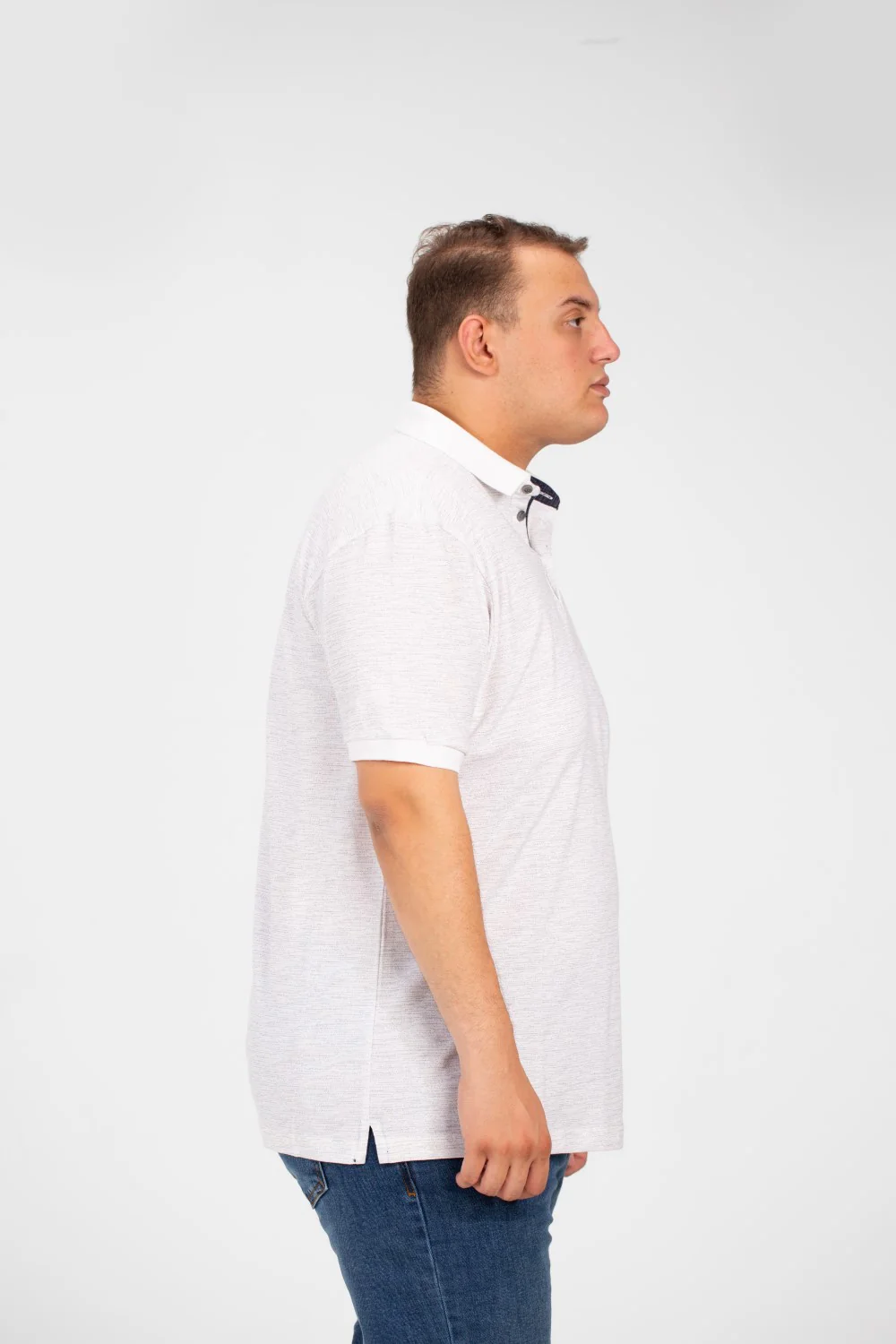 Men's Tomato Big Size Polo T-Shirt With Short Sleeves Comfortable And Practical Material - Image 11