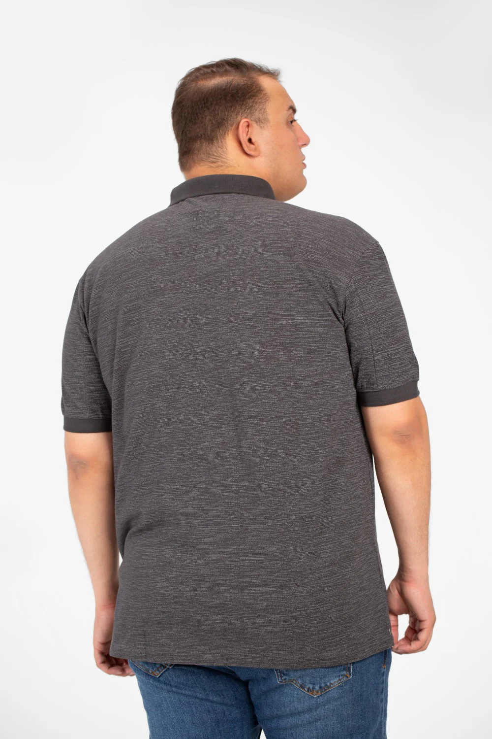 Men's Tomato Big Size Polo T-Shirt With Short Sleeves Comfortable And Practical Material - Image 2