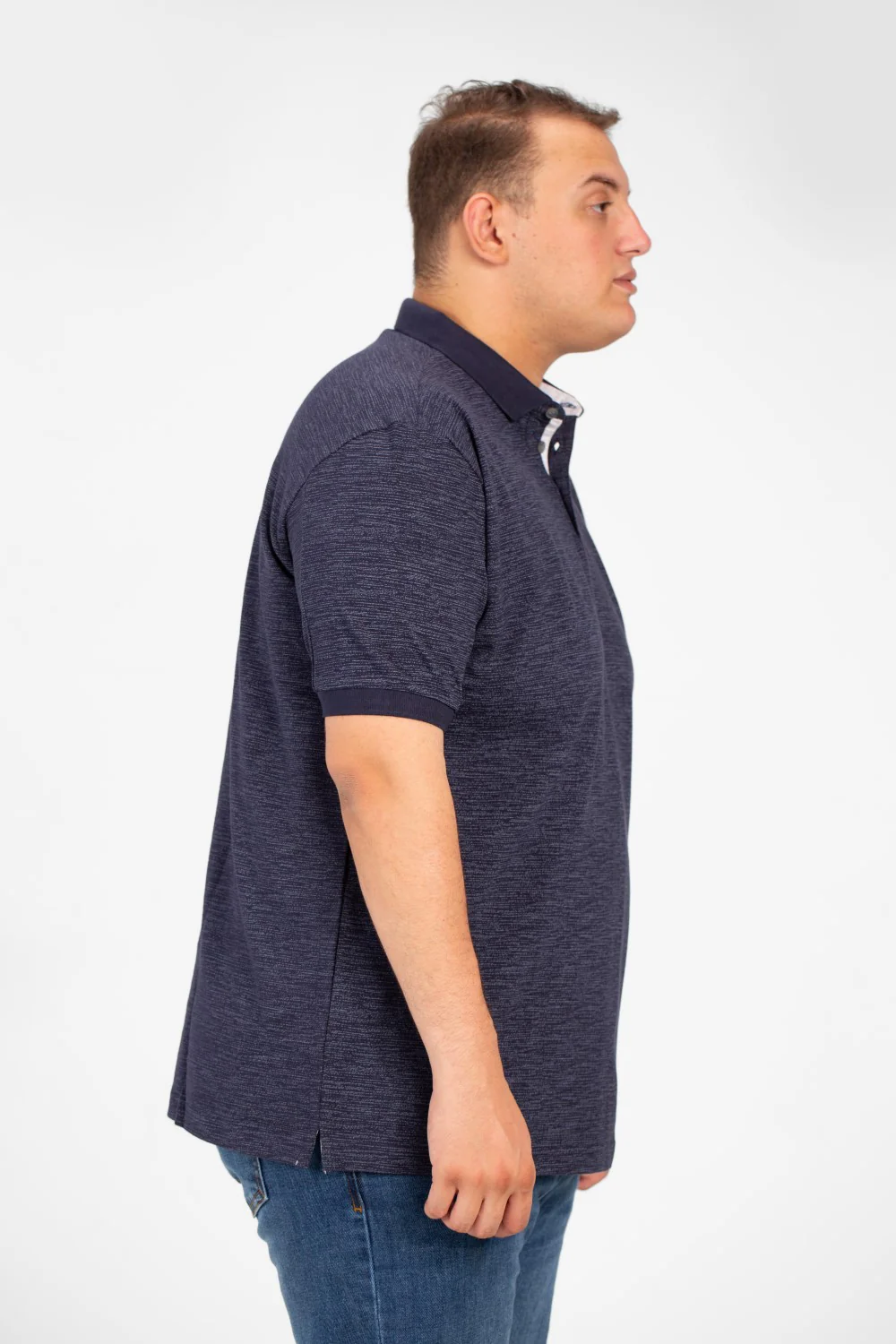 Men's Tomato Big Size Polo T-Shirt With Short Sleeves Comfortable And Practical Material - Image 7
