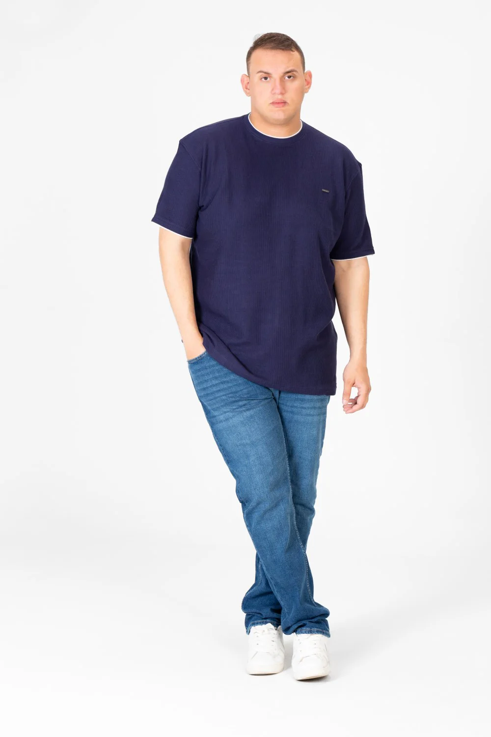 Men's Tomato Big Size Round Neck Half Sleeve T-Shirt - Image 12
