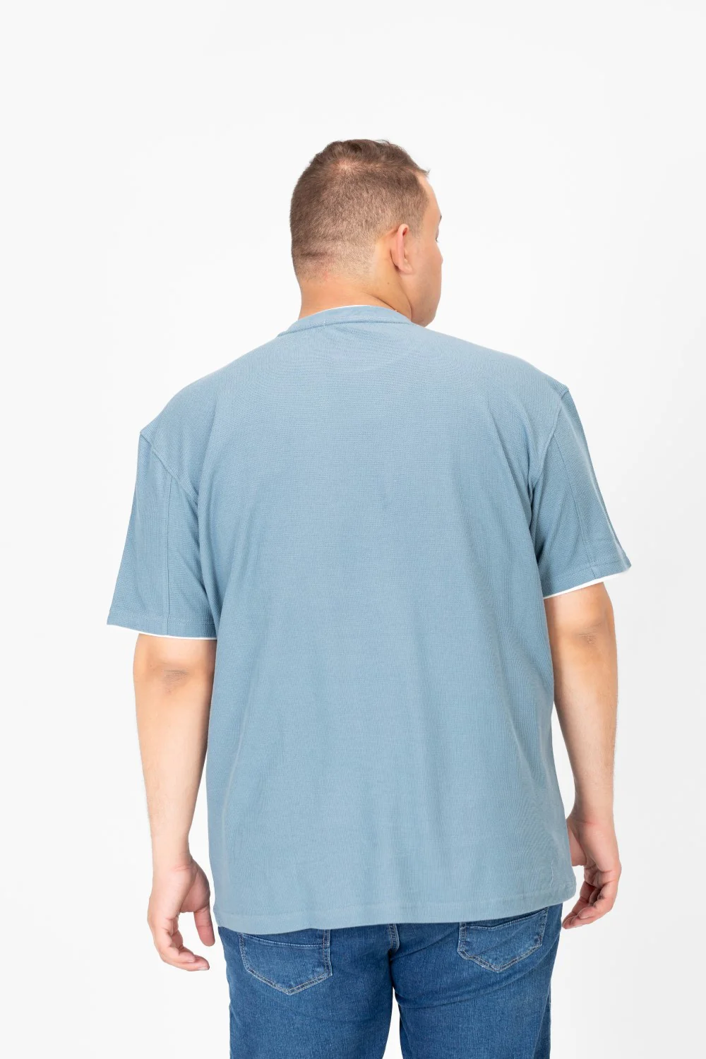 Men's Tomato Big Size Round Neck Half Sleeve T-Shirt - Image 14