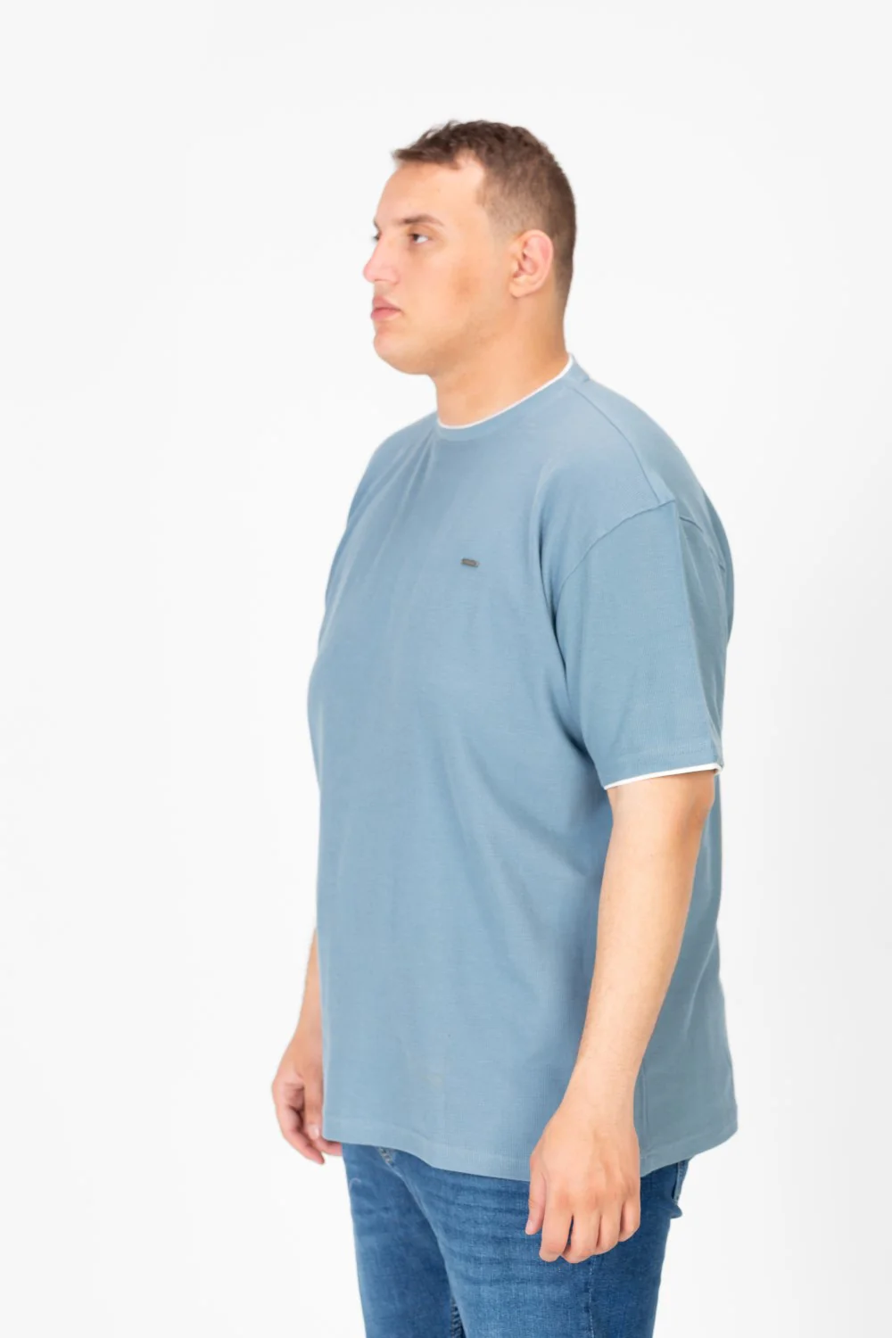 Men's Tomato Big Size Round Neck Half Sleeve T-Shirt - Image 15