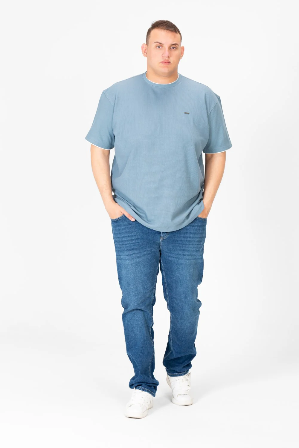 Men's Tomato Big Size Round Neck Half Sleeve T-Shirt - Image 16