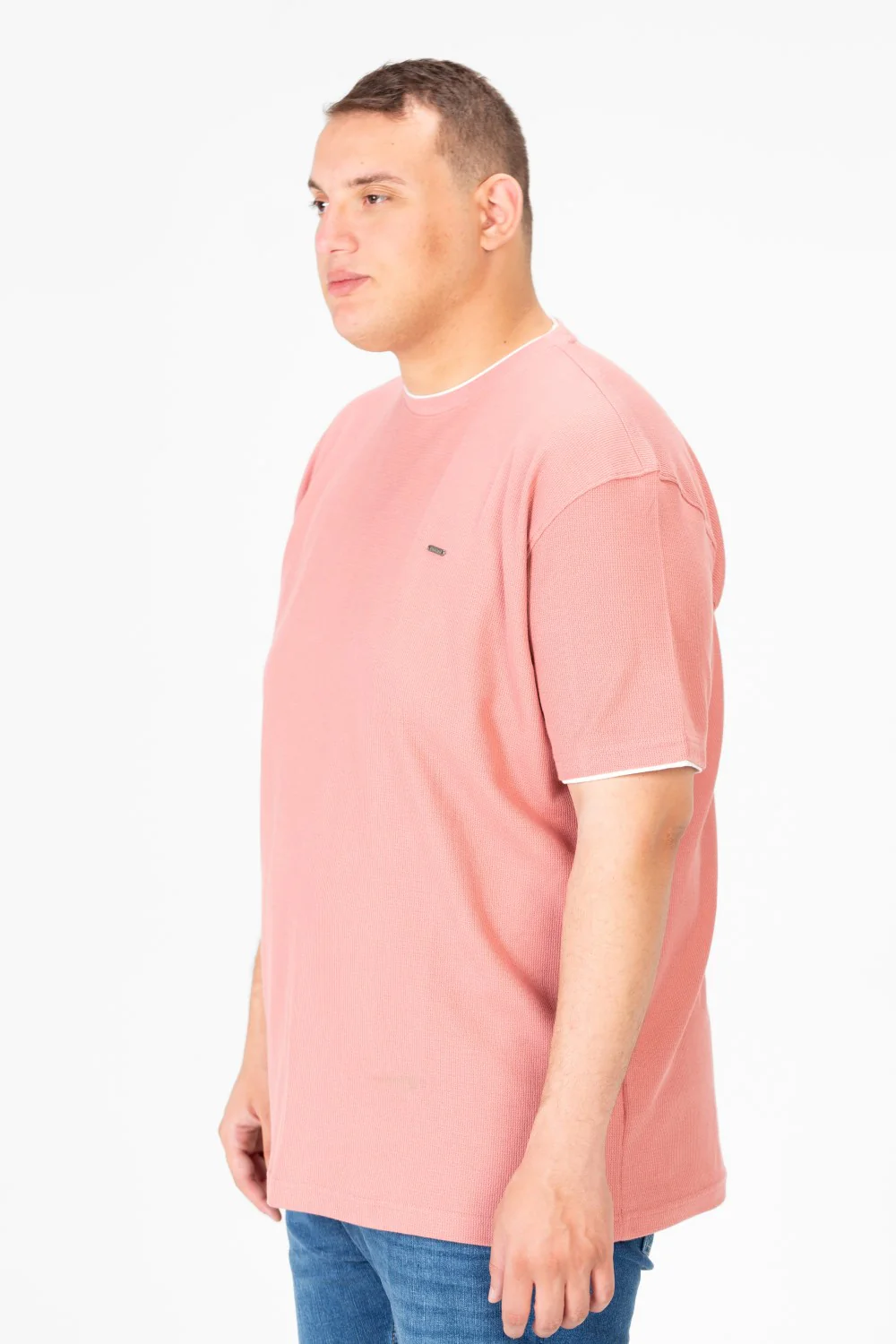 Men's Tomato Big Size Round Neck Half Sleeve T-Shirt - Image 3