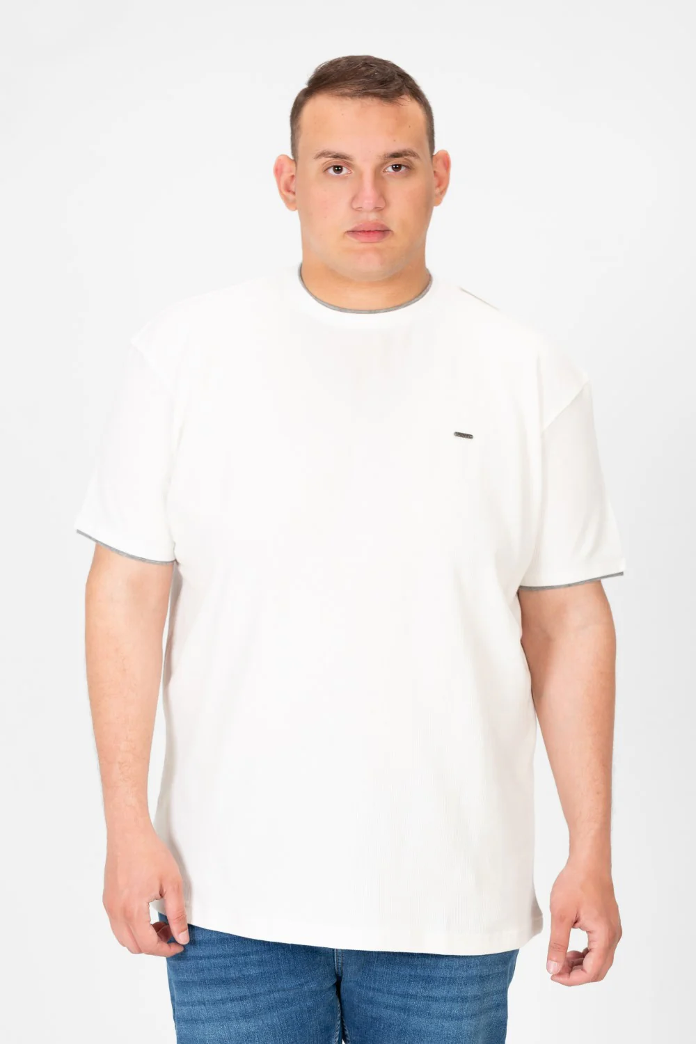 Men's Tomato Big Size Round Neck Half Sleeve T-Shirt - Image 5
