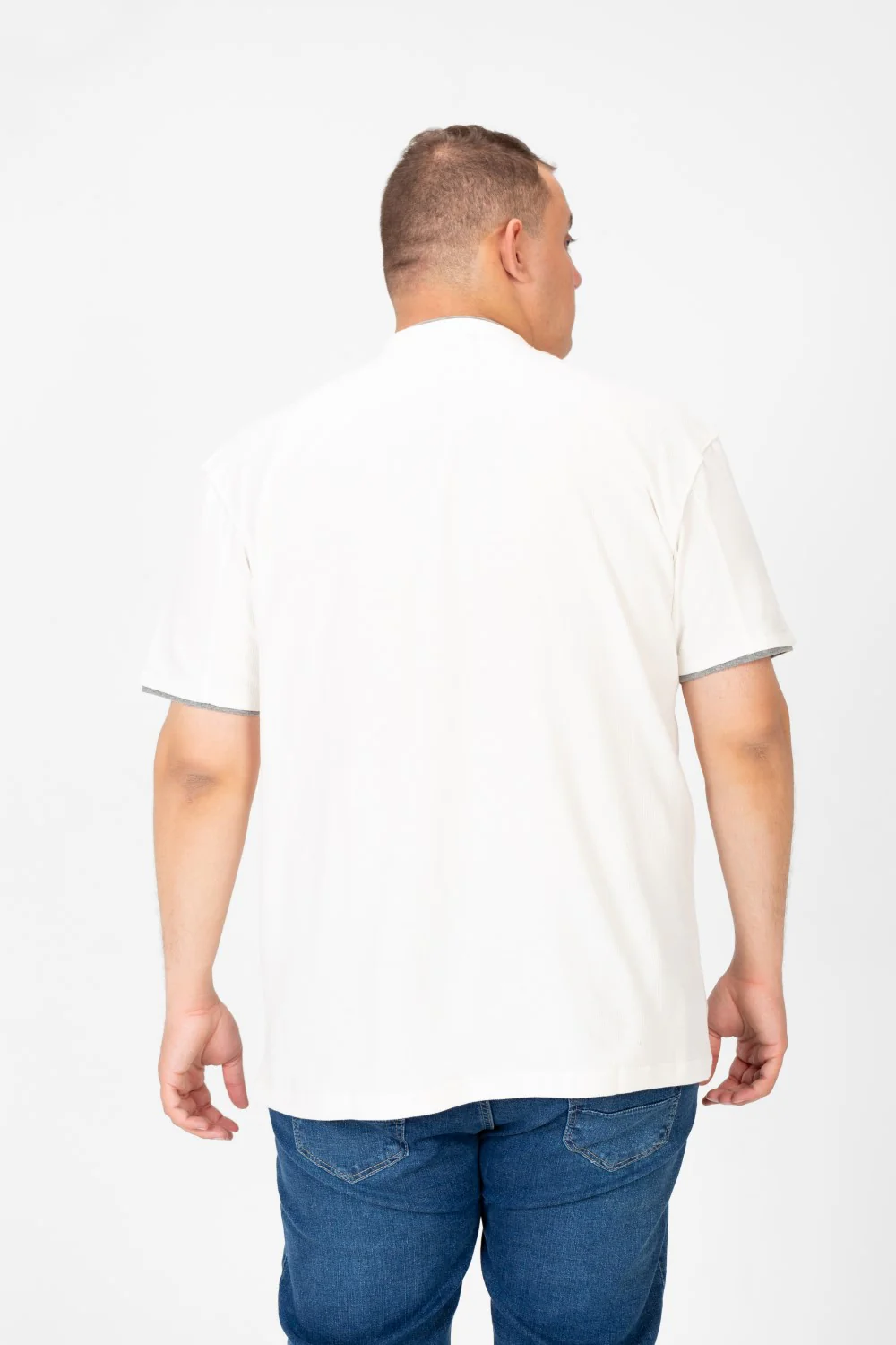 Men's Tomato Big Size Round Neck Half Sleeve T-Shirt - Image 6