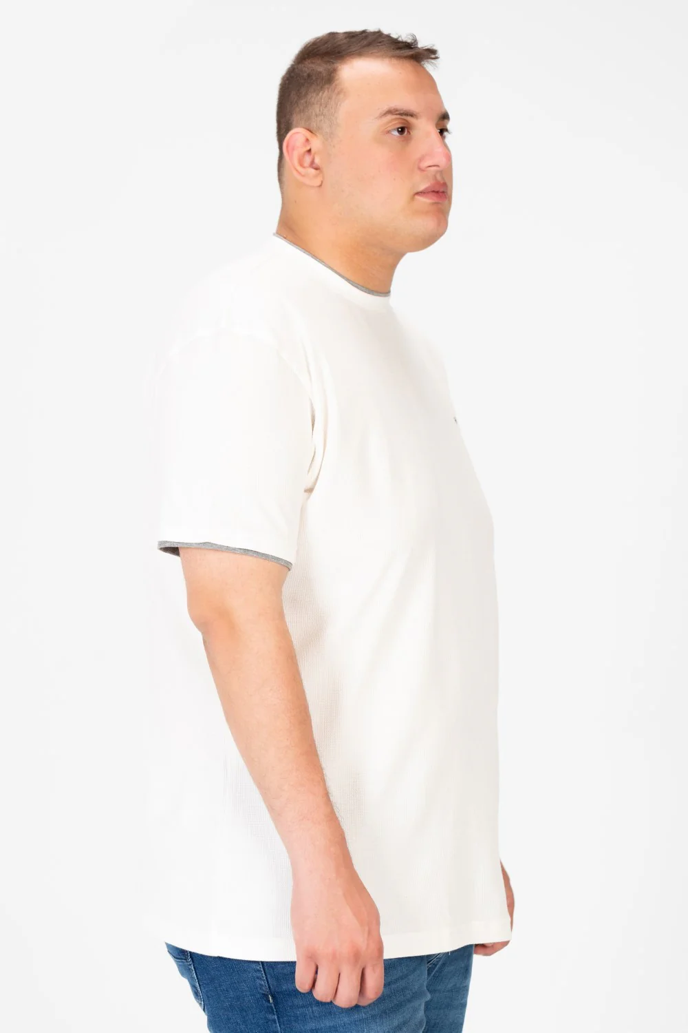 Men's Tomato Big Size Round Neck Half Sleeve T-Shirt - Image 7