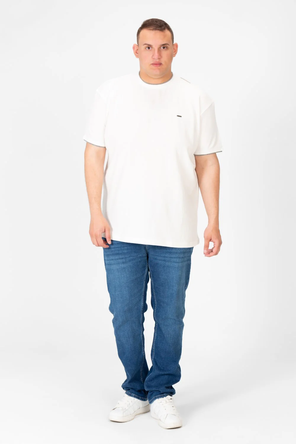 Men's Tomato Big Size Round Neck Half Sleeve T-Shirt - Image 8