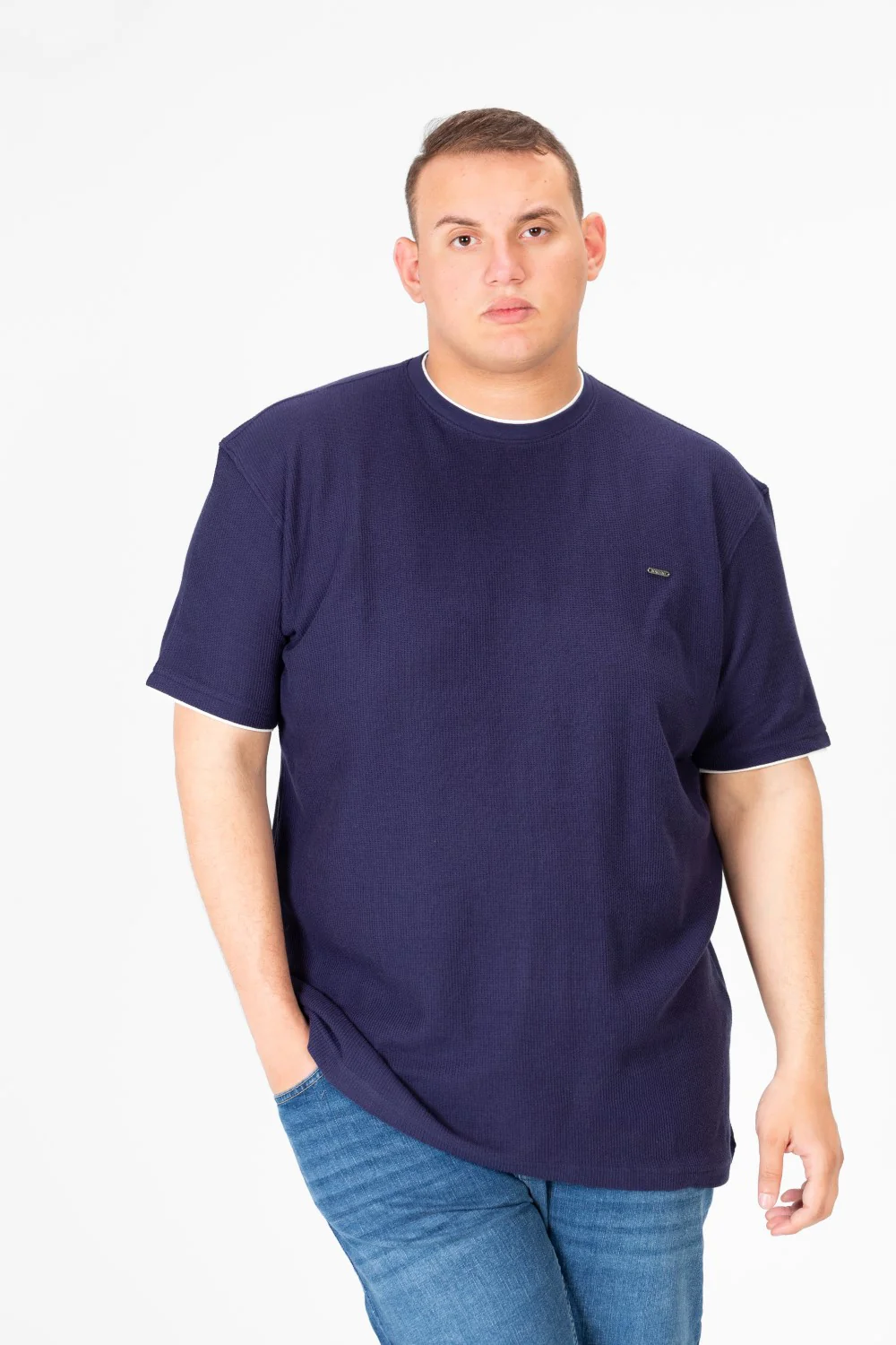 Men's Tomato Big Size Round Neck Half Sleeve T-Shirt - Image 9