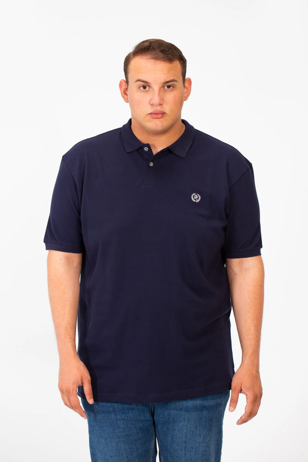 Men's Tomato Big Size Short Sleeve Polo T-Shirt With Basic Details - Image 13
