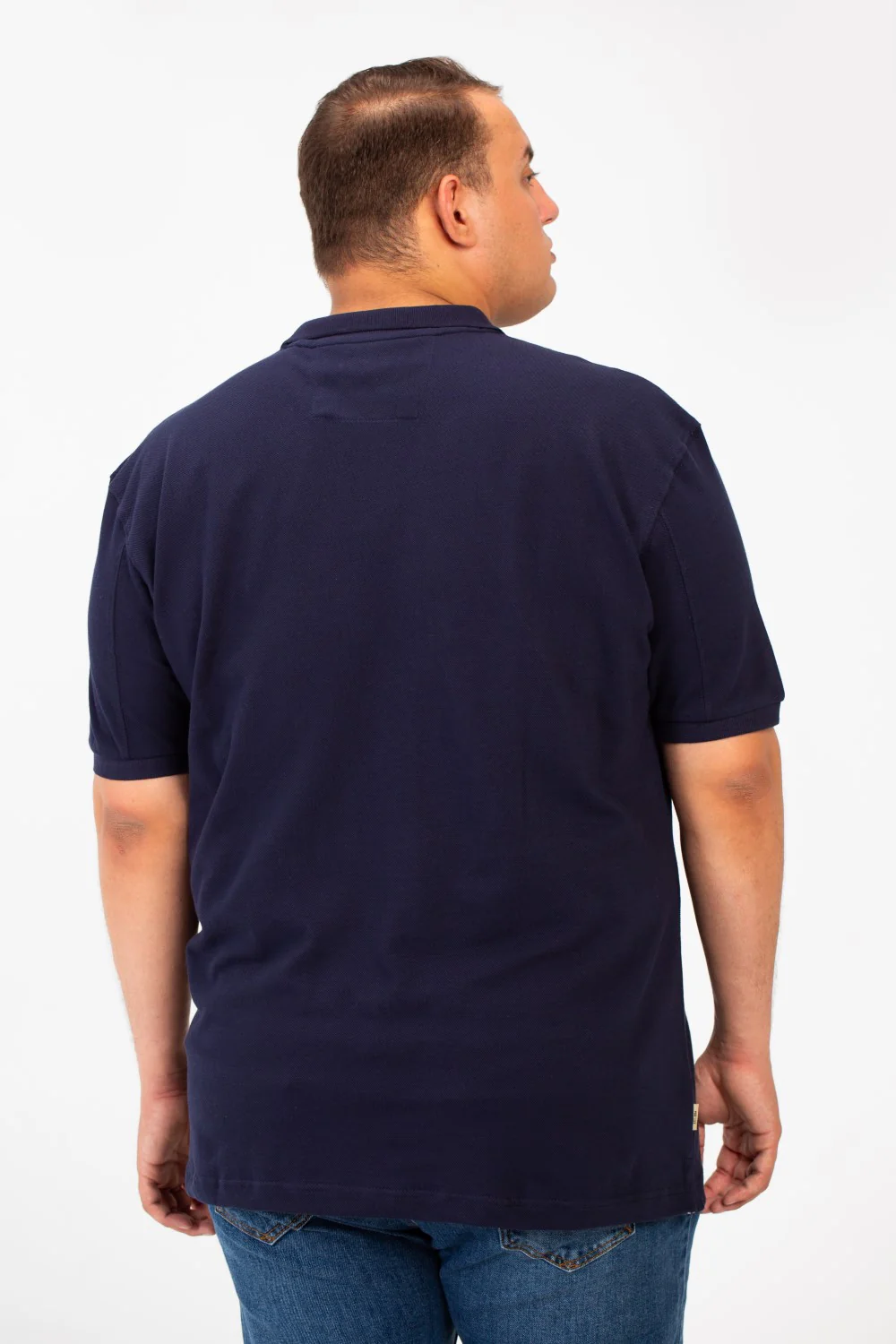 Men's Tomato Big Size Short Sleeve Polo T-Shirt With Basic Details - Image 14