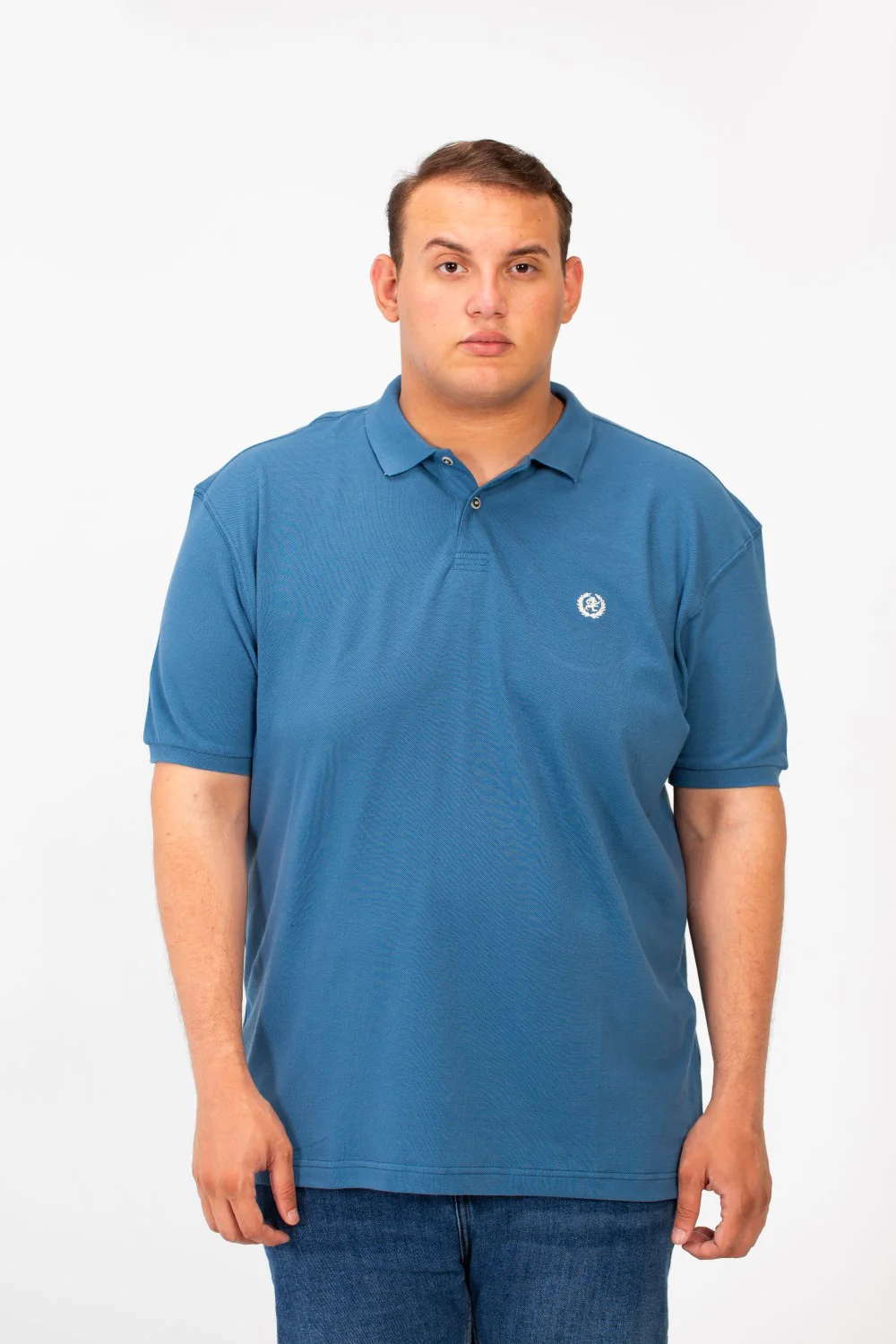 Men's Tomato Big Size Short Sleeve Polo T-Shirt With Basic Details - Image 21