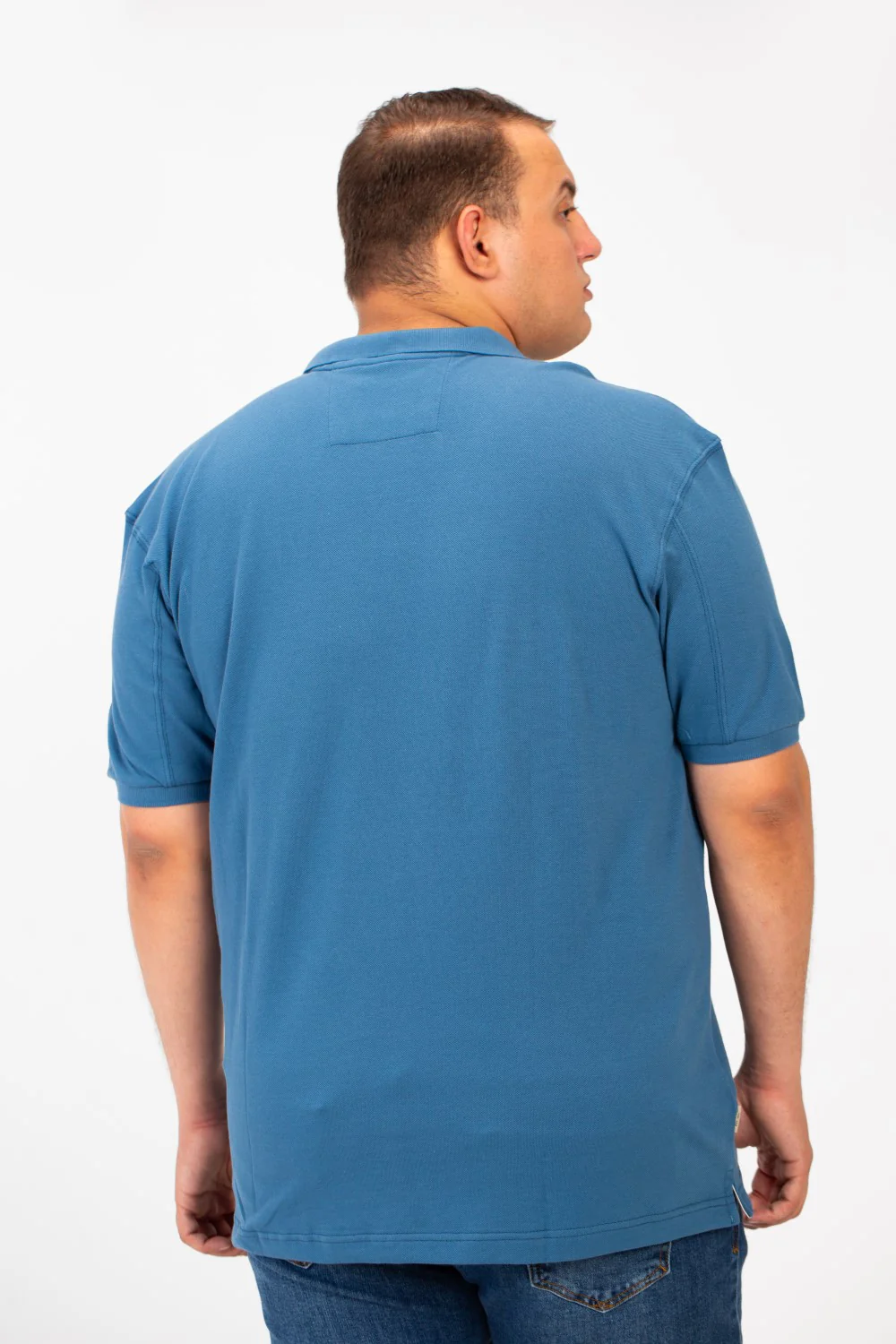 Men's Tomato Big Size Short Sleeve Polo T-Shirt With Basic Details - Image 22