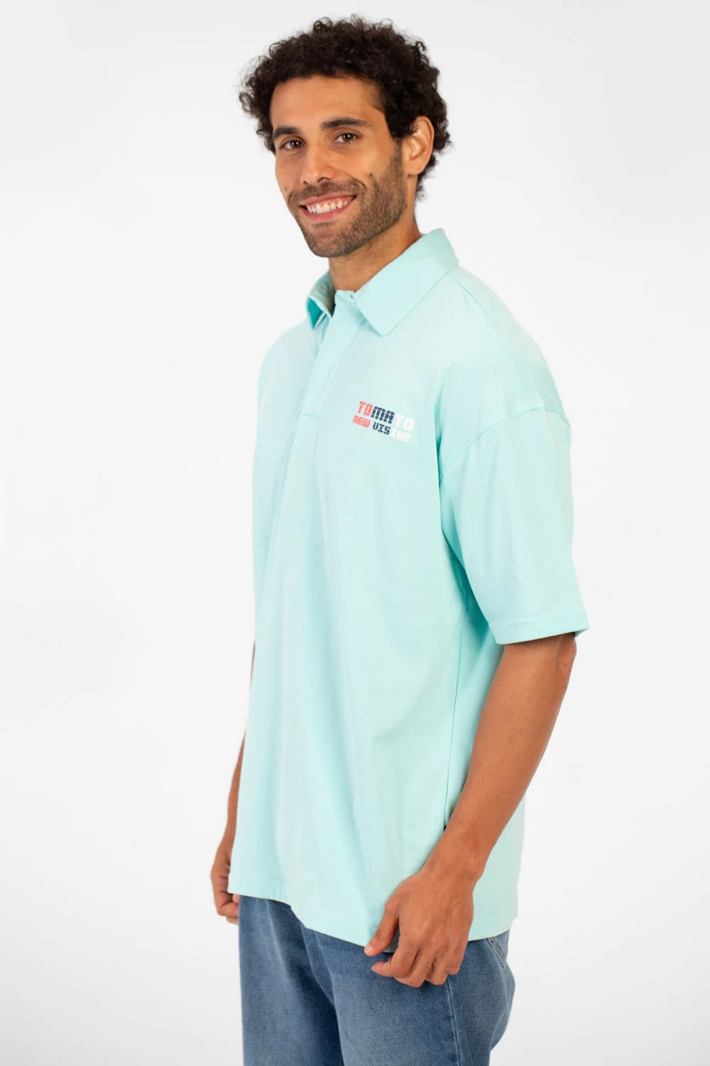 Men's Tomato Bolivar Print Polo T-Shirt Regular Fit Half Sleeve - Image 11