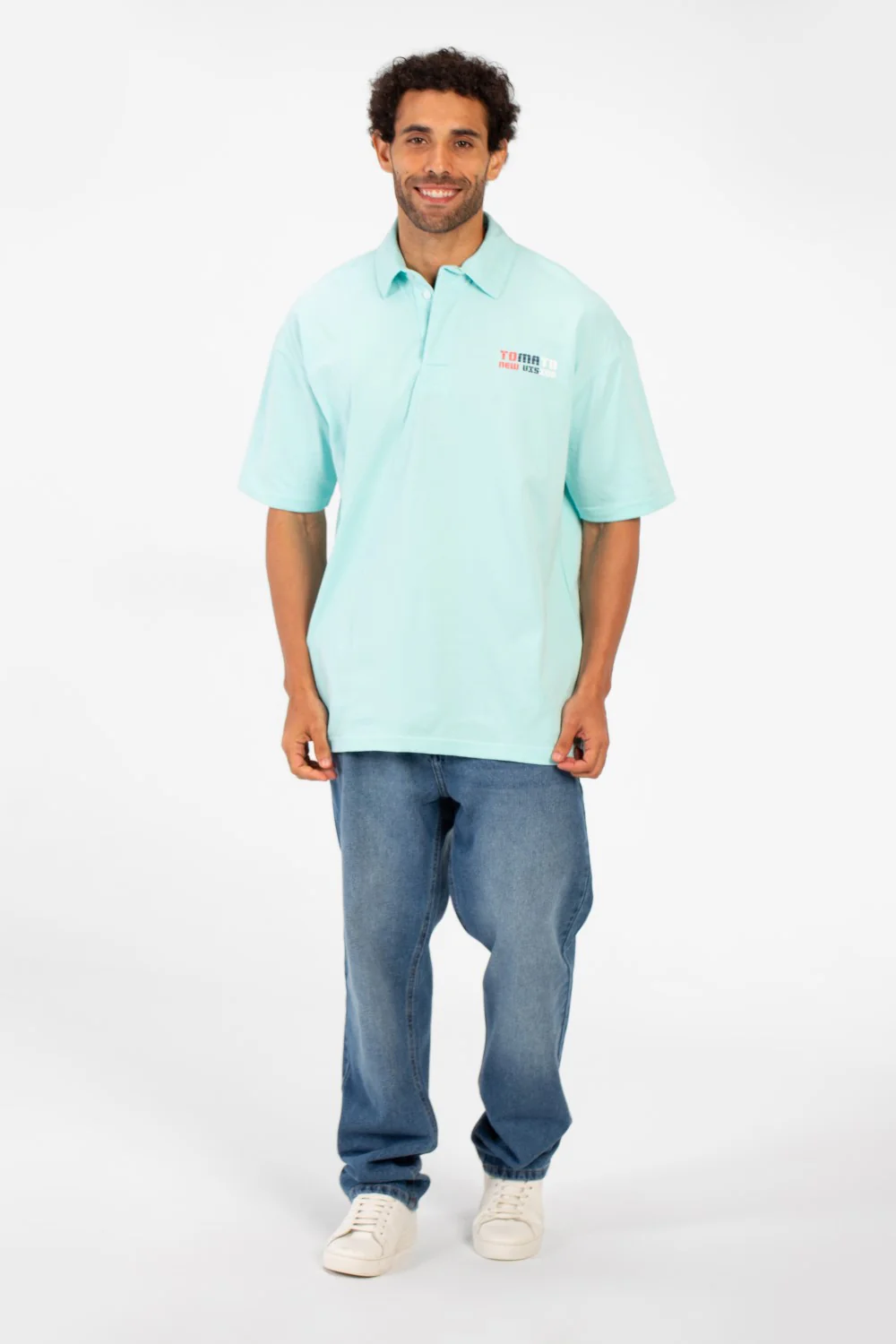 Men's Tomato Bolivar Print Polo T-Shirt Regular Fit Half Sleeve - Image 12